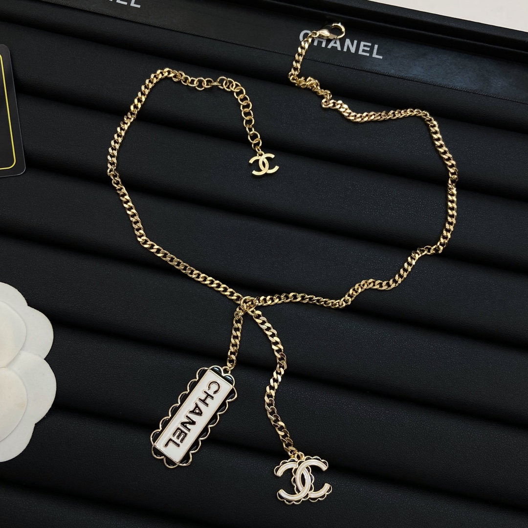 [TOP] CHANEL Necklaces + Earrings - Gold&White