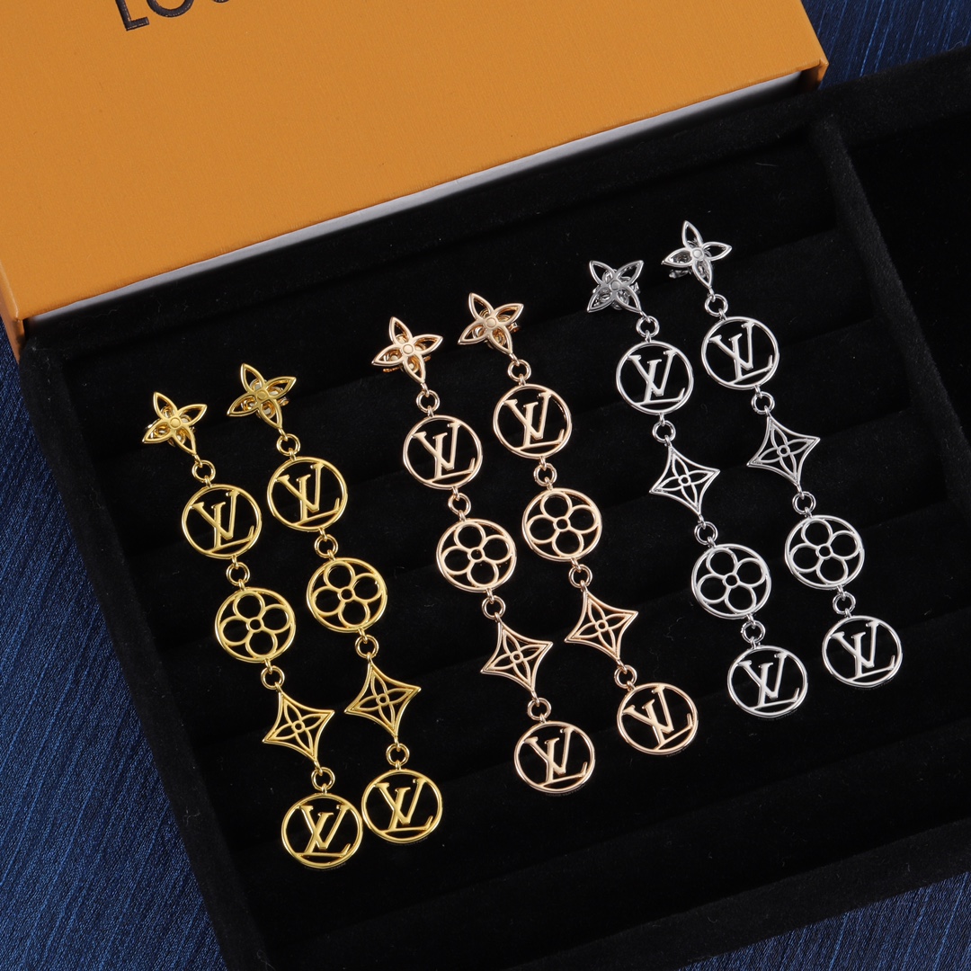 [TOP] Louis Vuitton LV Earrings - 3 Colour