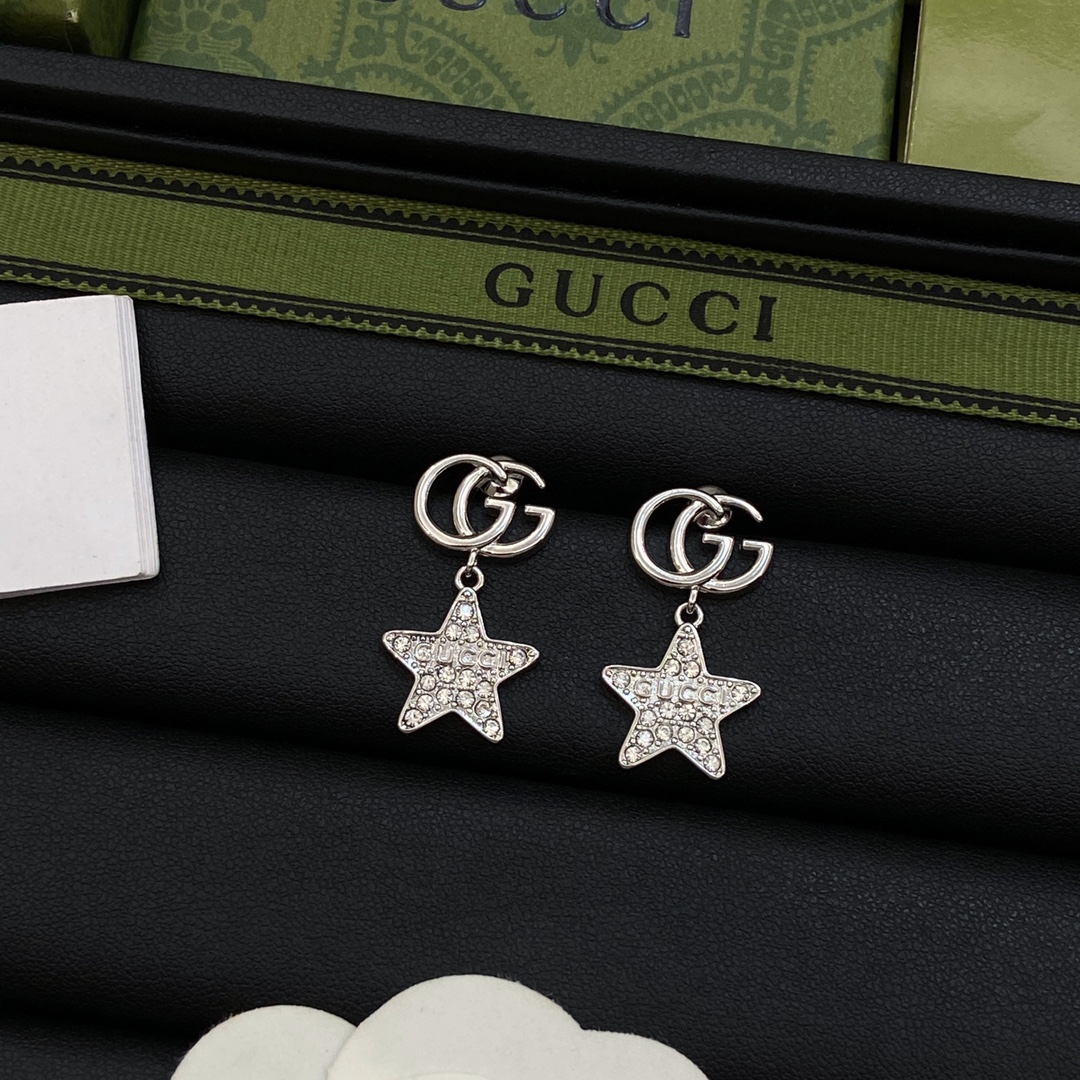[TOP] GUCCI Star Earrings - 2 Colour