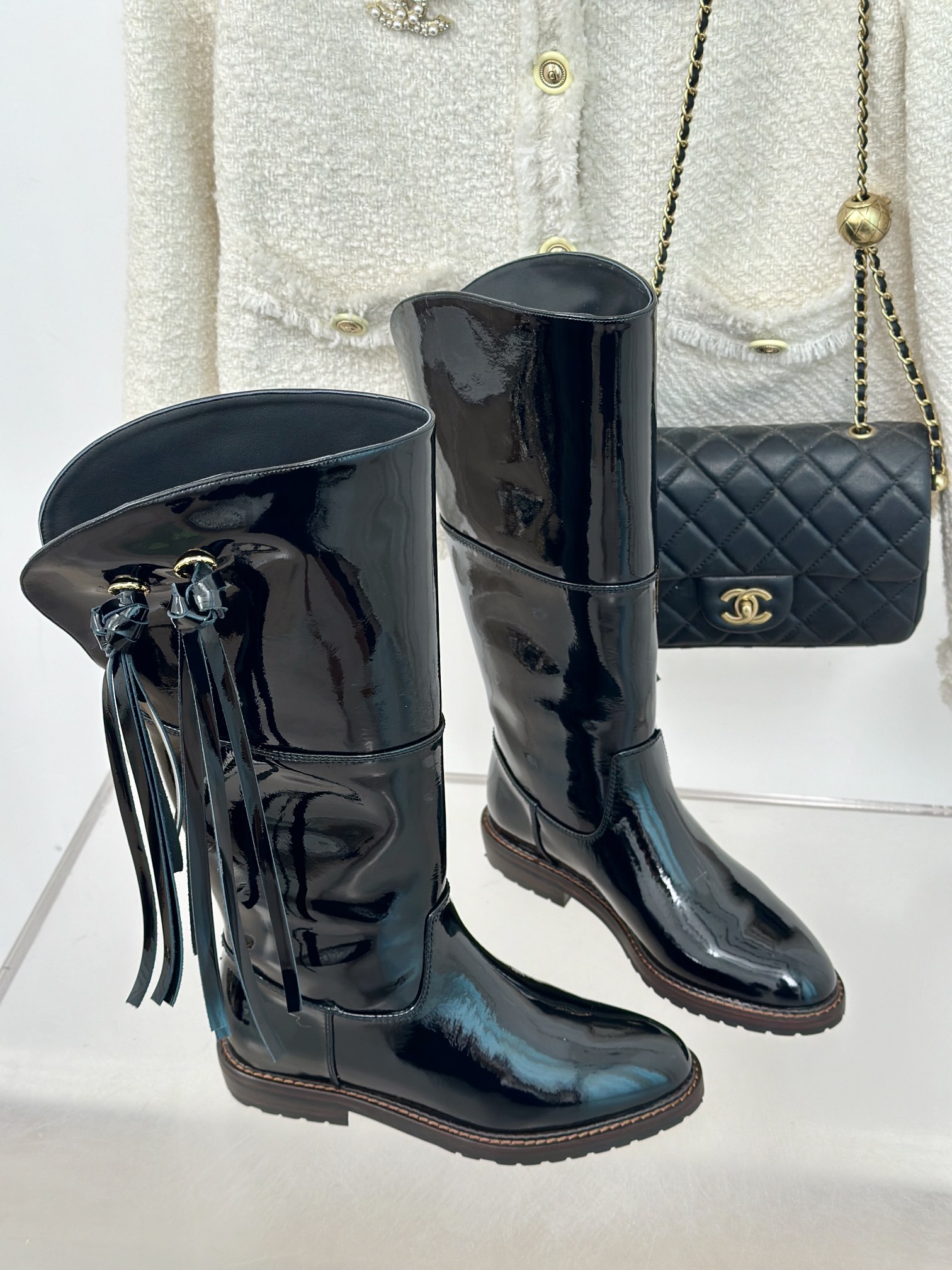 [TOP] CHANEL Tassel Long Boots - 3 Color