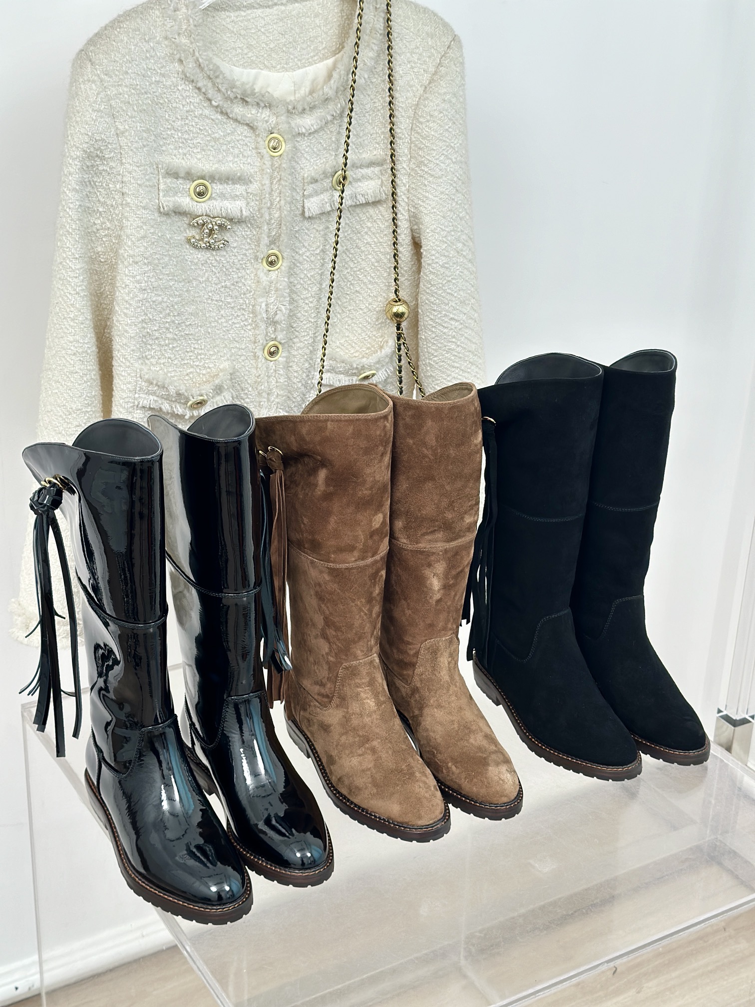 [TOP] CHANEL Tassel Long Boots - 3 Color