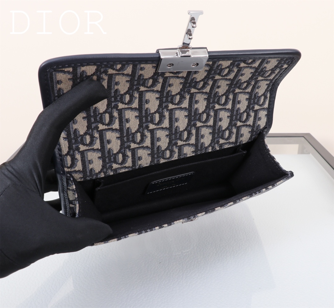 [TOP] Christian Dior East-West 30 Montaigne Bag 21 x 12 x 6cm - Blue