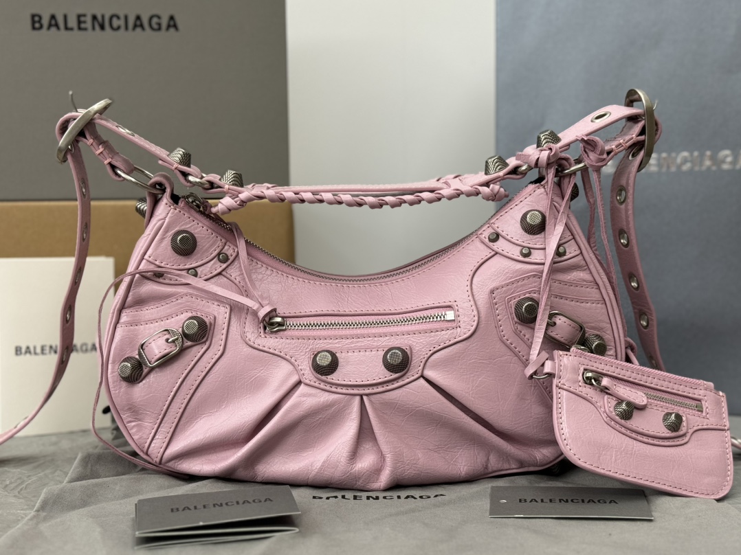 [TOP] BALENCIAGA Le Cagole Bag 26*16*10cm/33*16*8cm - Pink
