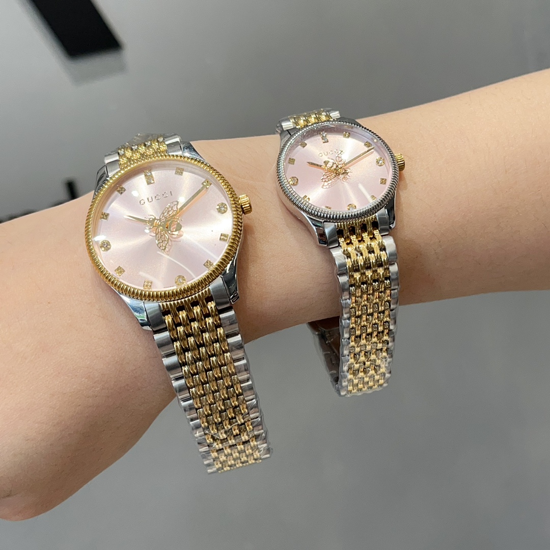 [TOP] GUCCI Cucci G Timeless Slim Watch - 2 Sizes