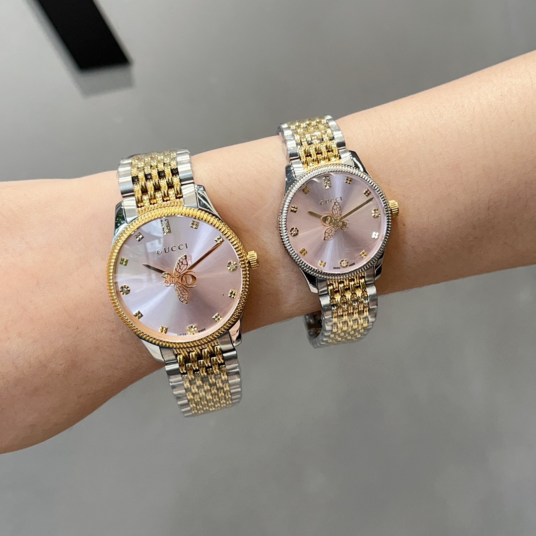 [TOP] GUCCI Cucci G Timeless Slim Watch - 2 Sizes