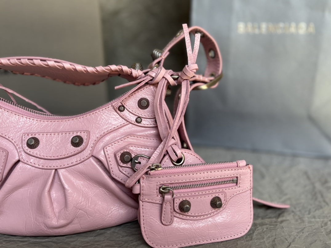 [TOP] BALENCIAGA Le Cagole Bag 26*16*10cm/33*16*8cm - Pink