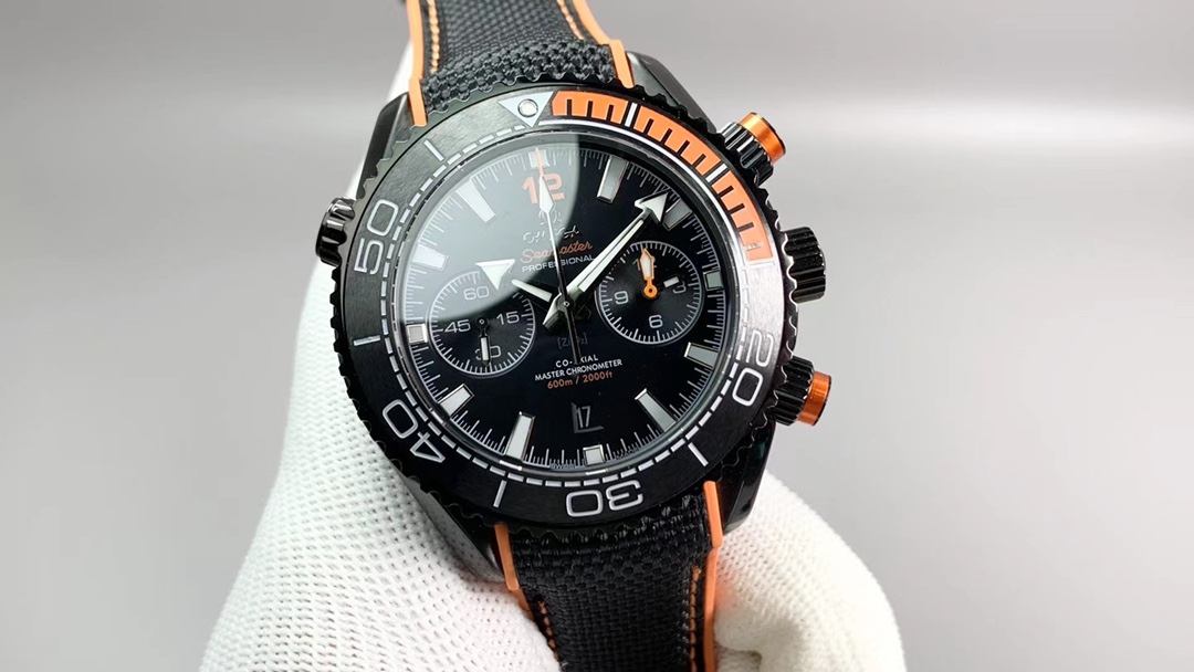 [TOP] OMEGA Seamaster Planet Ocean 600m  45.5mm Watch - Black