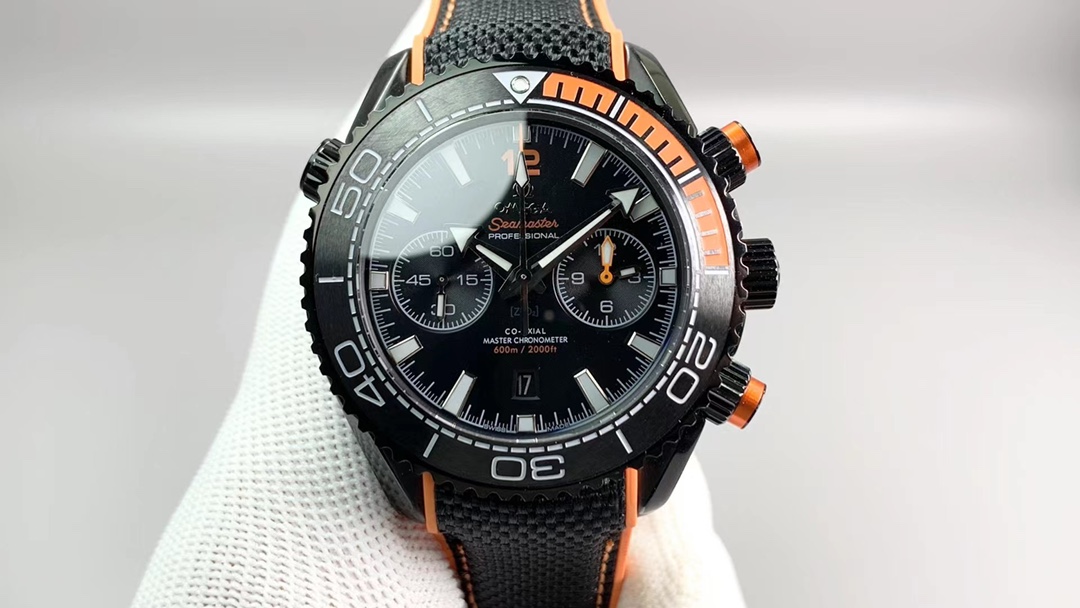 [TOP] OMEGA Seamaster Planet Ocean 600m  45.5mm Watch - Black