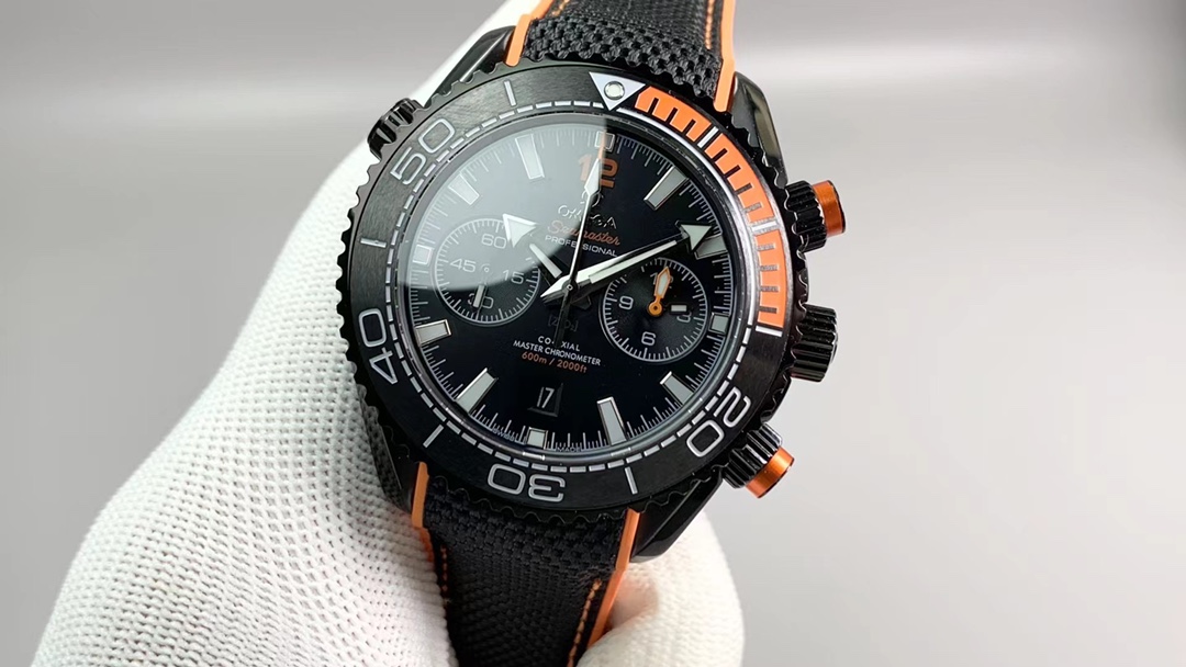 [TOP] OMEGA Seamaster Planet Ocean 600m  45.5mm Watch - Black