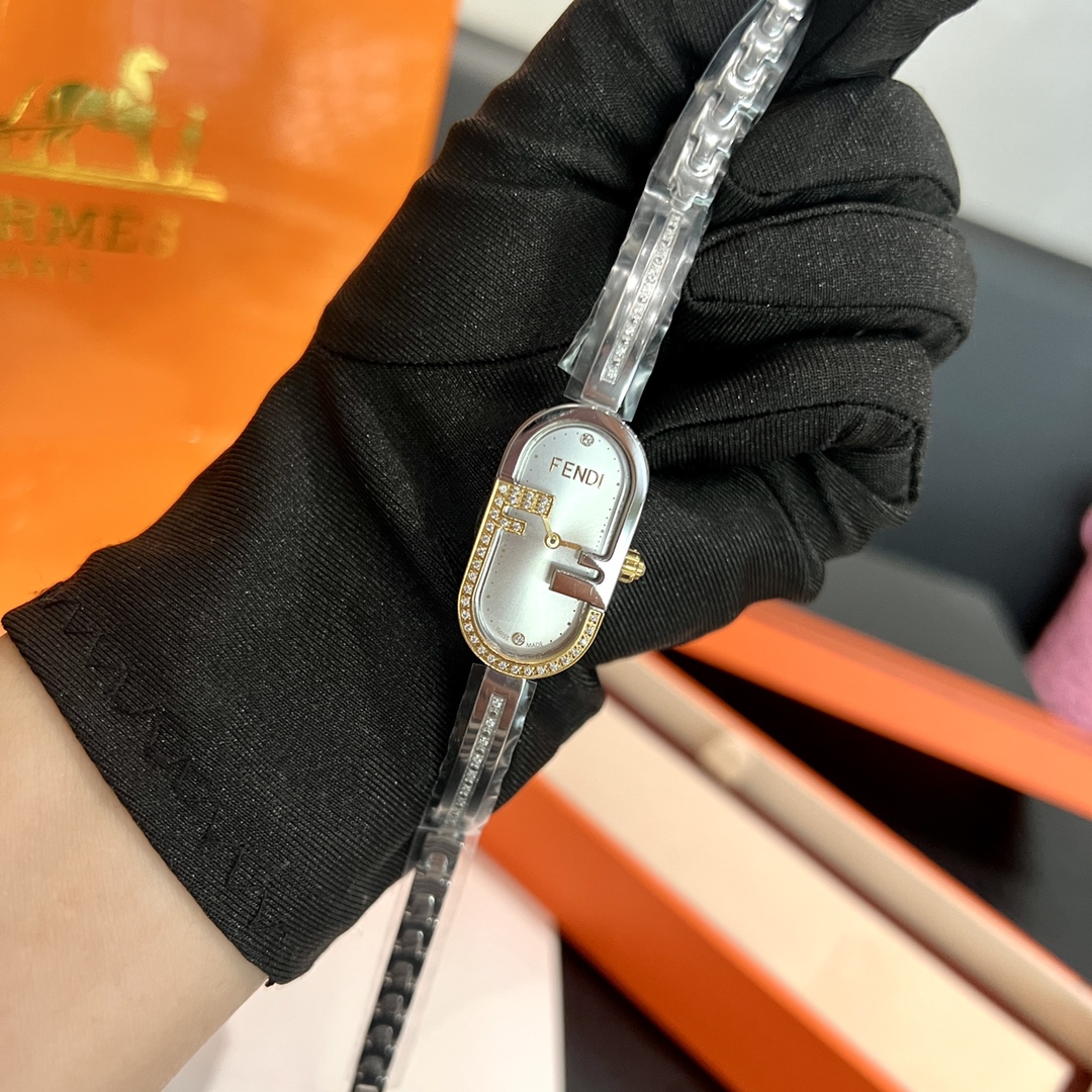 [TOP] FENDI O‘Lock Watch With Diamond 17x32mm - 6 Colors
