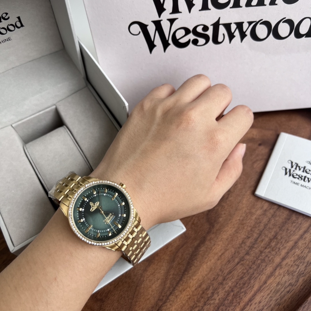 [TOP] Vivienne Westwood Watch 38MM -Gold