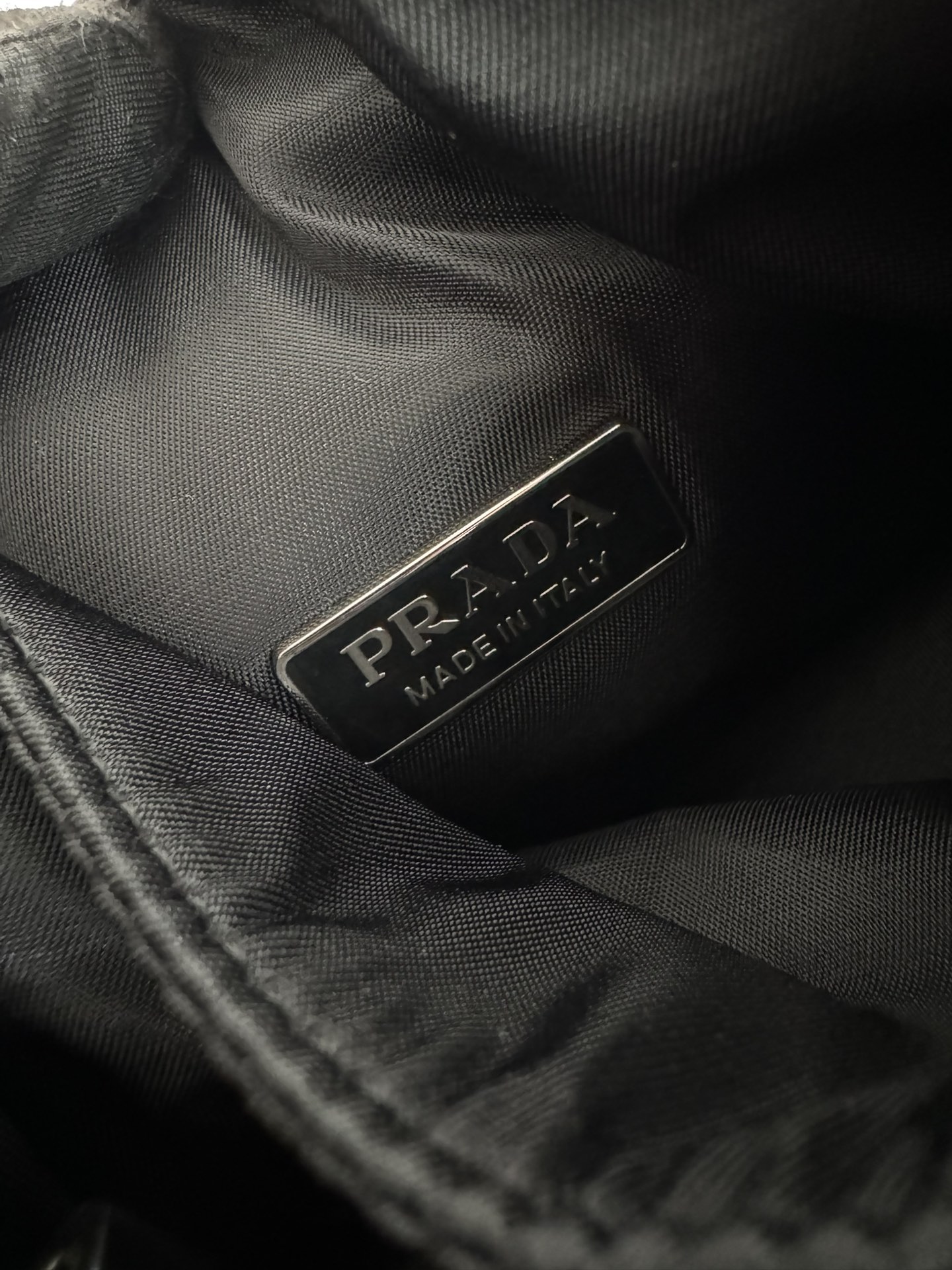 [TOP] PRADA Mini Tote bag Nylon Fabric 19x16x10cm - Black