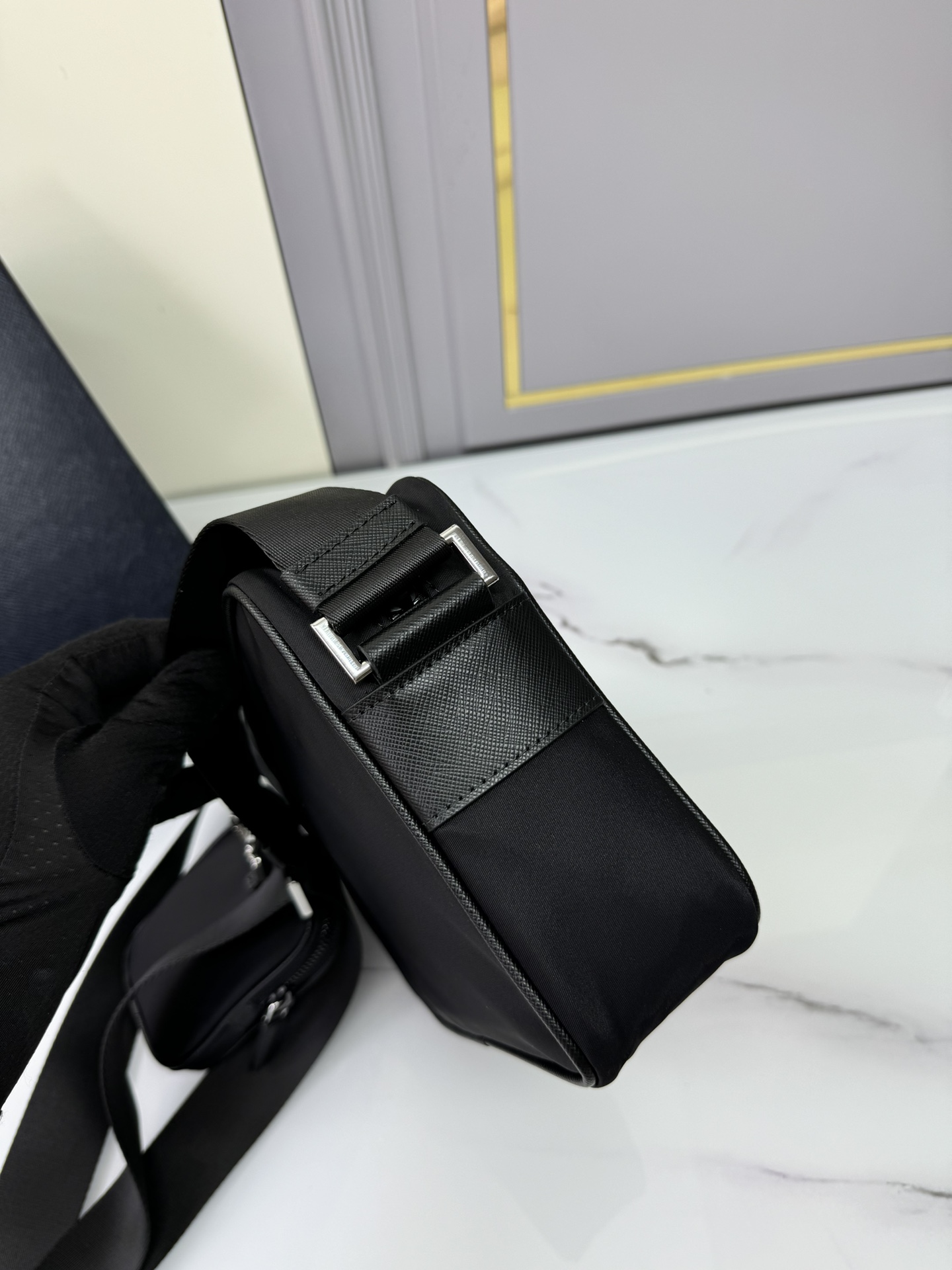 [TOP] PRADA Shoulder Bag Re-Nylon 23x16x7cm - Black