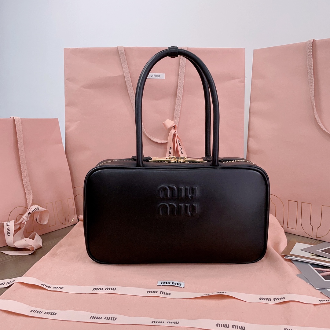 [TOP] Miu Miu Briefcase Calfskin 29x17x9cm - 2 Color