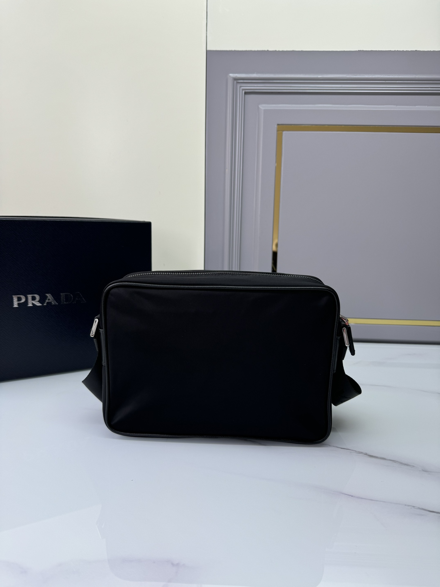 [TOP] PRADA Shoulder Bag Re-Nylon 23x16x7cm - Black