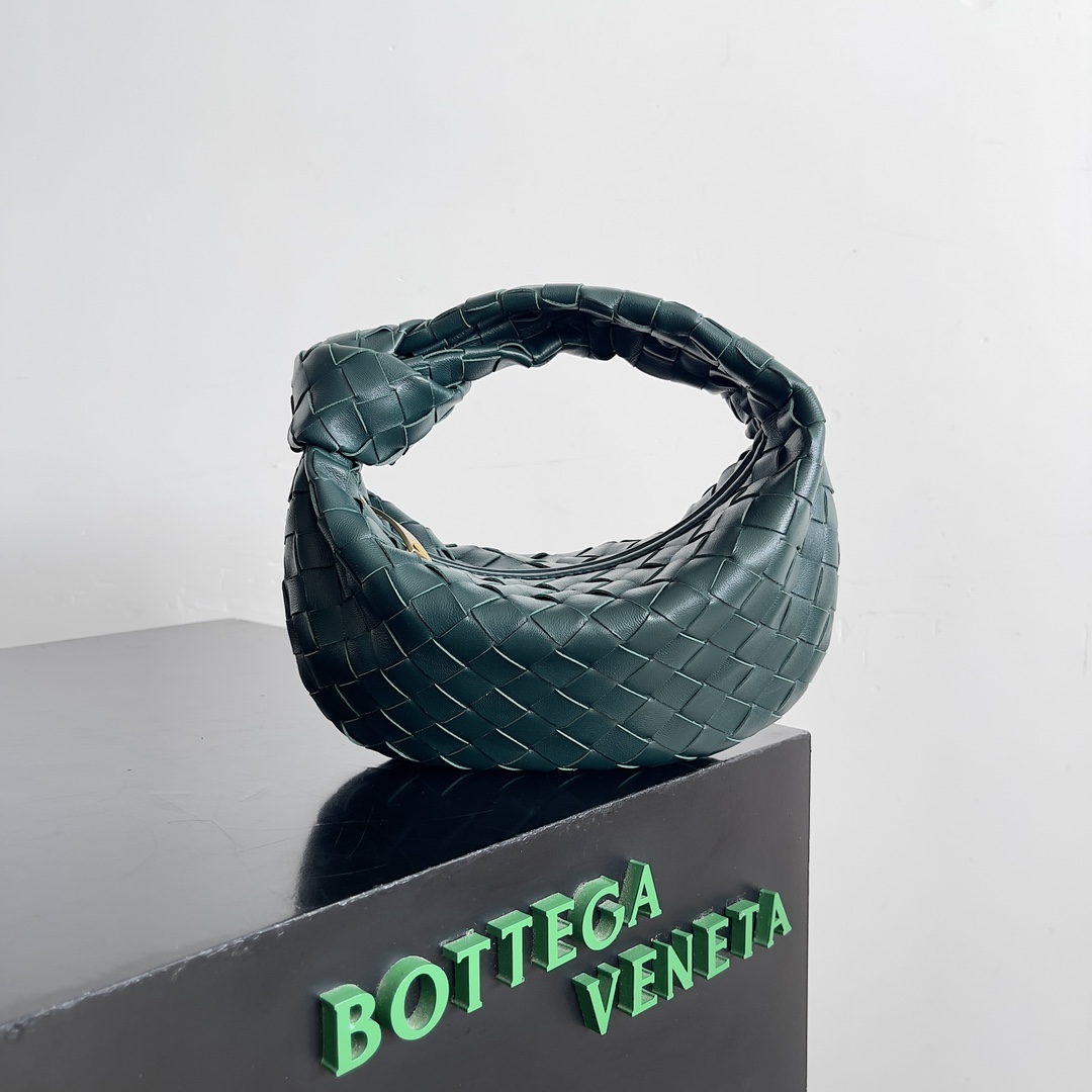 [TOP] Bottega Veneta BV Jodie Bag Teen 23*15*5cm - Emerald Green