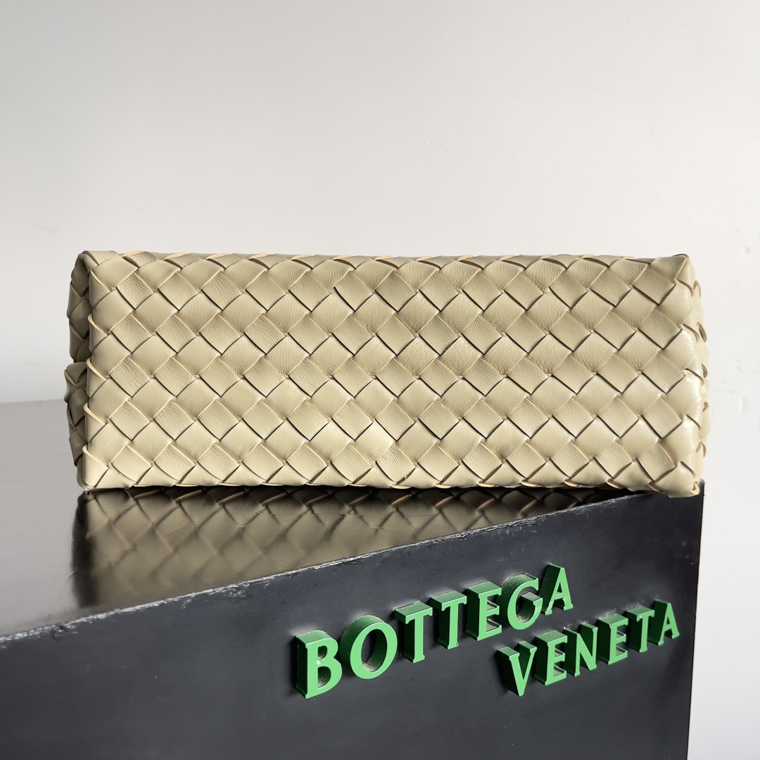 [TOP] Bottega Veneta BV Andiamo Bag 25x22x10.5cm/32x24x12cm - Beige