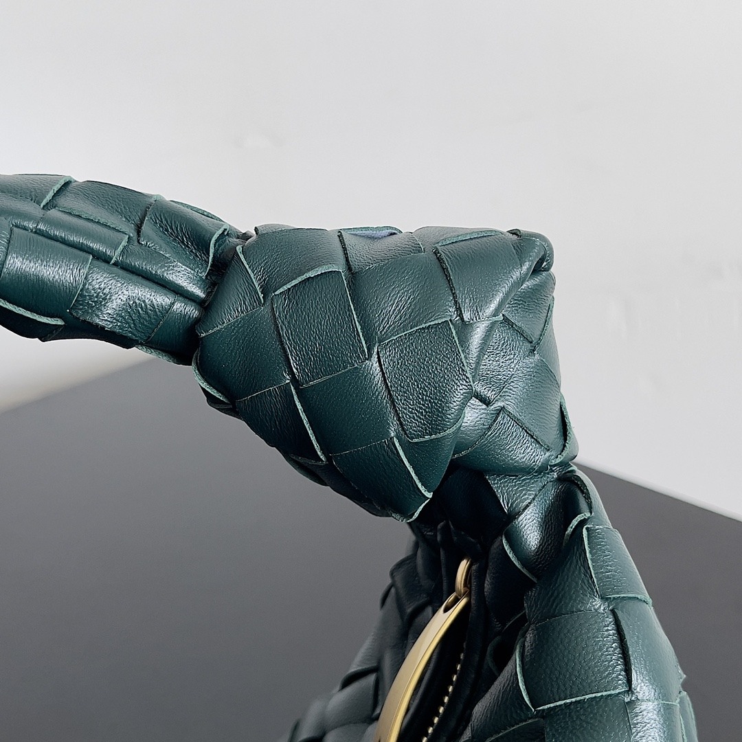 [TOP] Bottega Veneta BV Jodie Bag Teen 23*15*5cm - Emerald Green