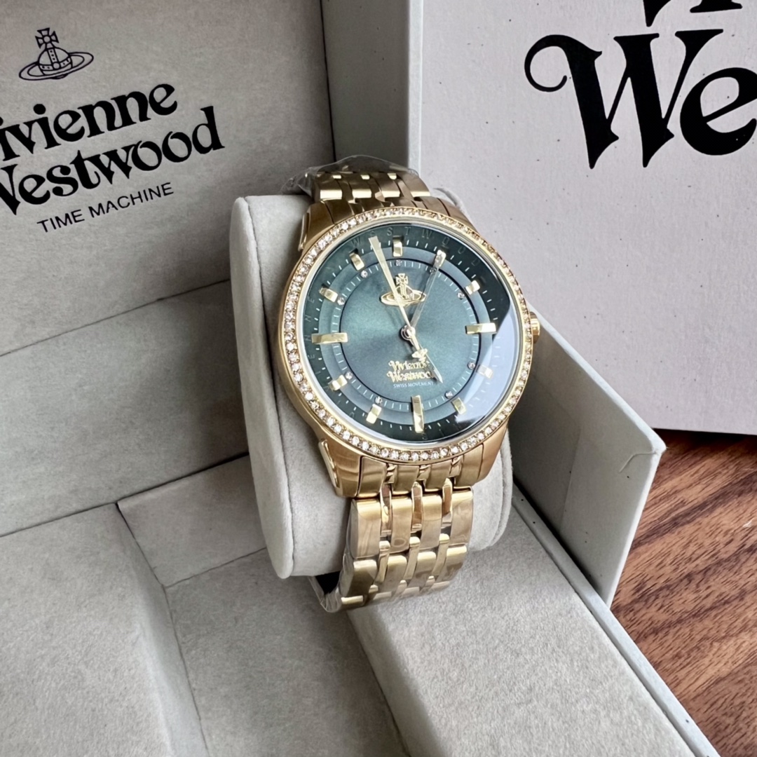 [TOP] Vivienne Westwood Watch 38MM -Gold