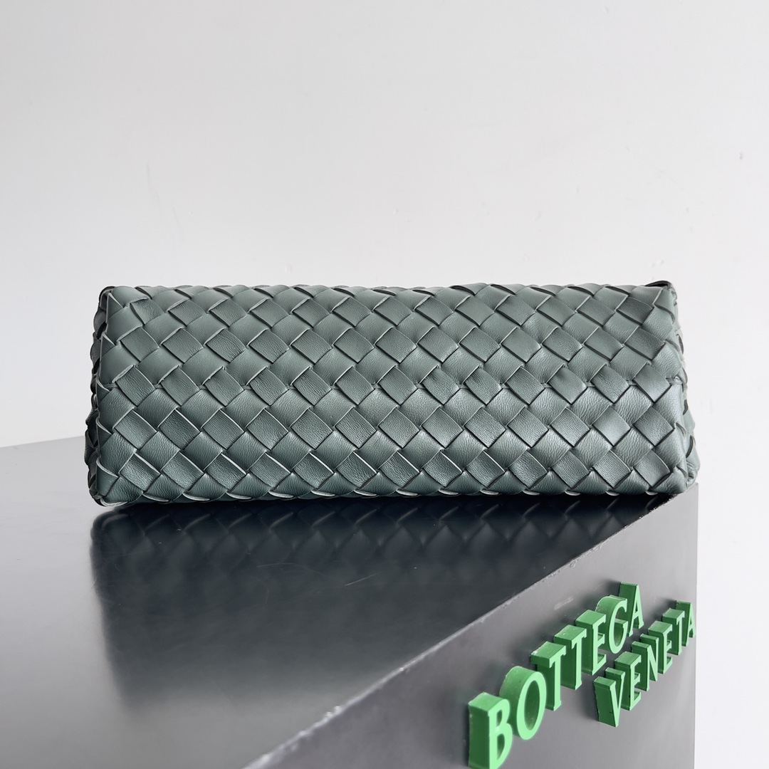 [TOP] Bottega Veneta BV Andiamo Bag 29x10x18cm - Dark Green