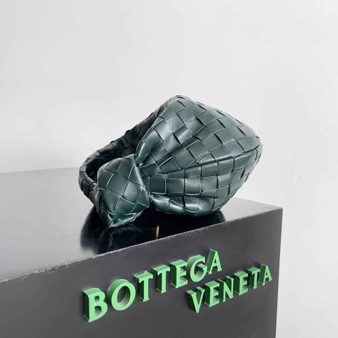 [TOP] Bottega Veneta BV Jodie Bag Teen 23*15*5cm - Emerald Green