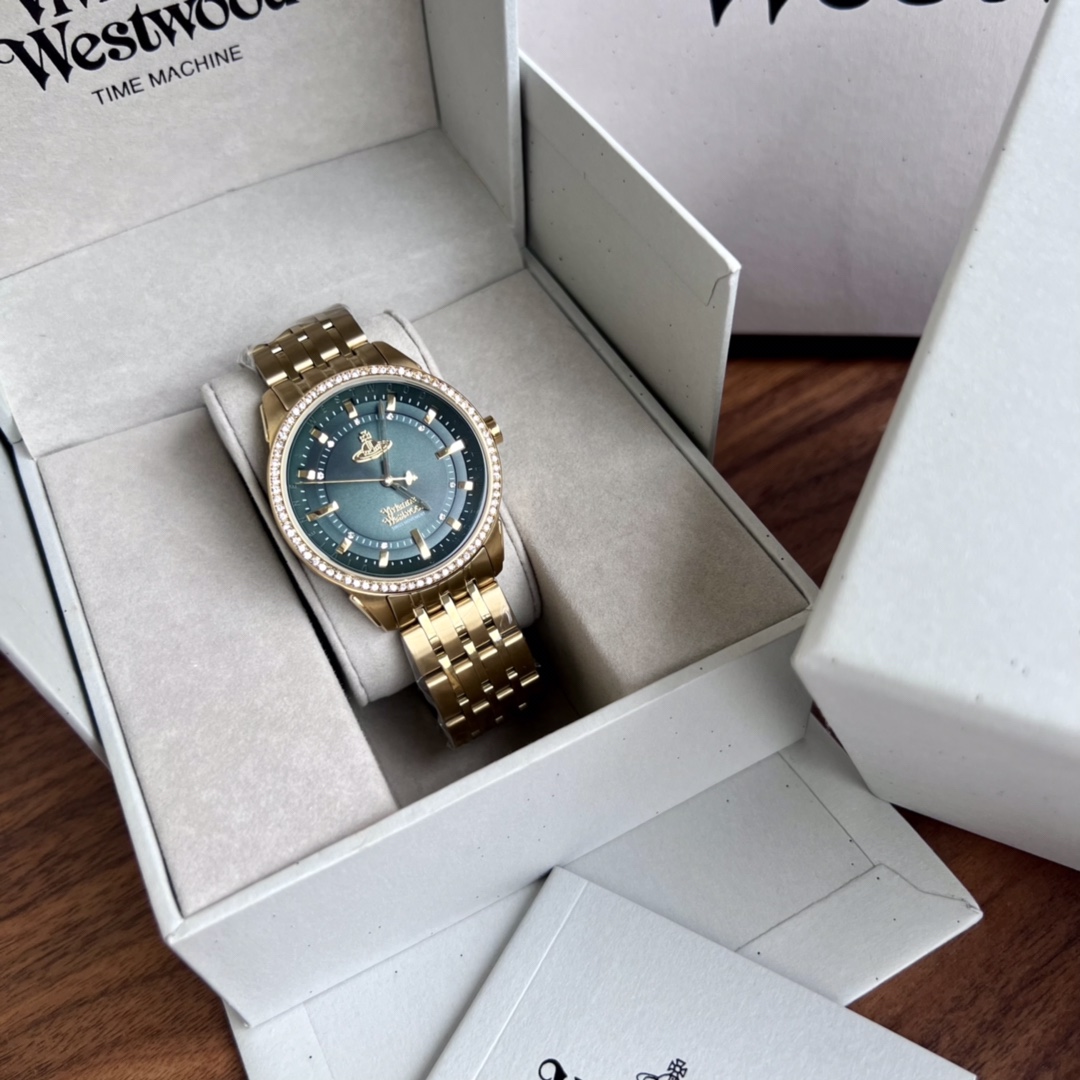[TOP] Vivienne Westwood Watch 38MM -Gold