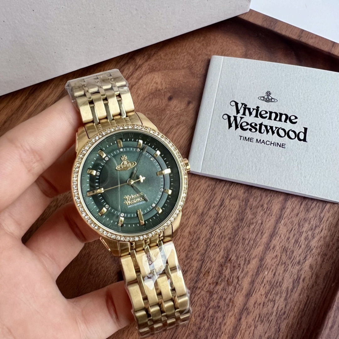 [TOP] Vivienne Westwood Watch 38MM -Gold