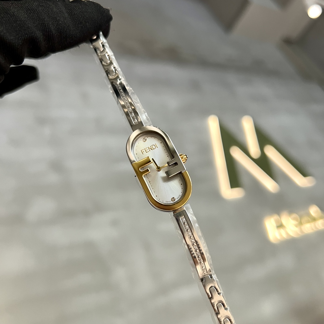 [TOP] FENDI O‘Lock Watch With Diamond 17x32mm - 6 Colors