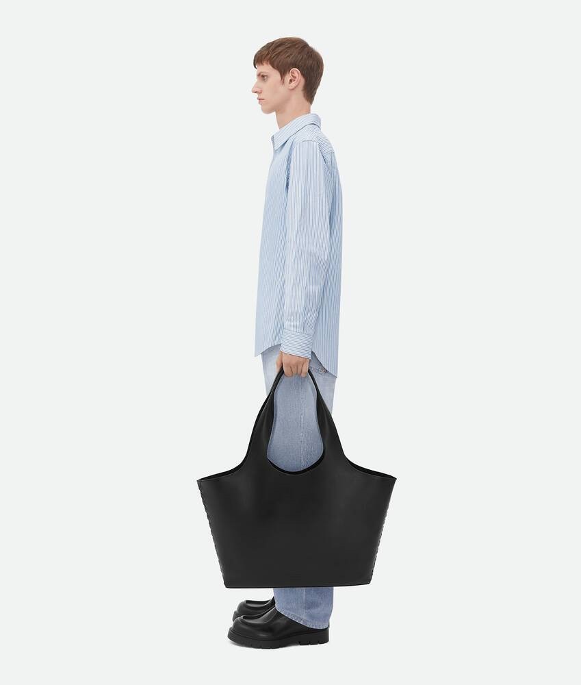 [TOP] Bottega Veneta BV Creek Tote Bag 32.5x16.5cm - Black