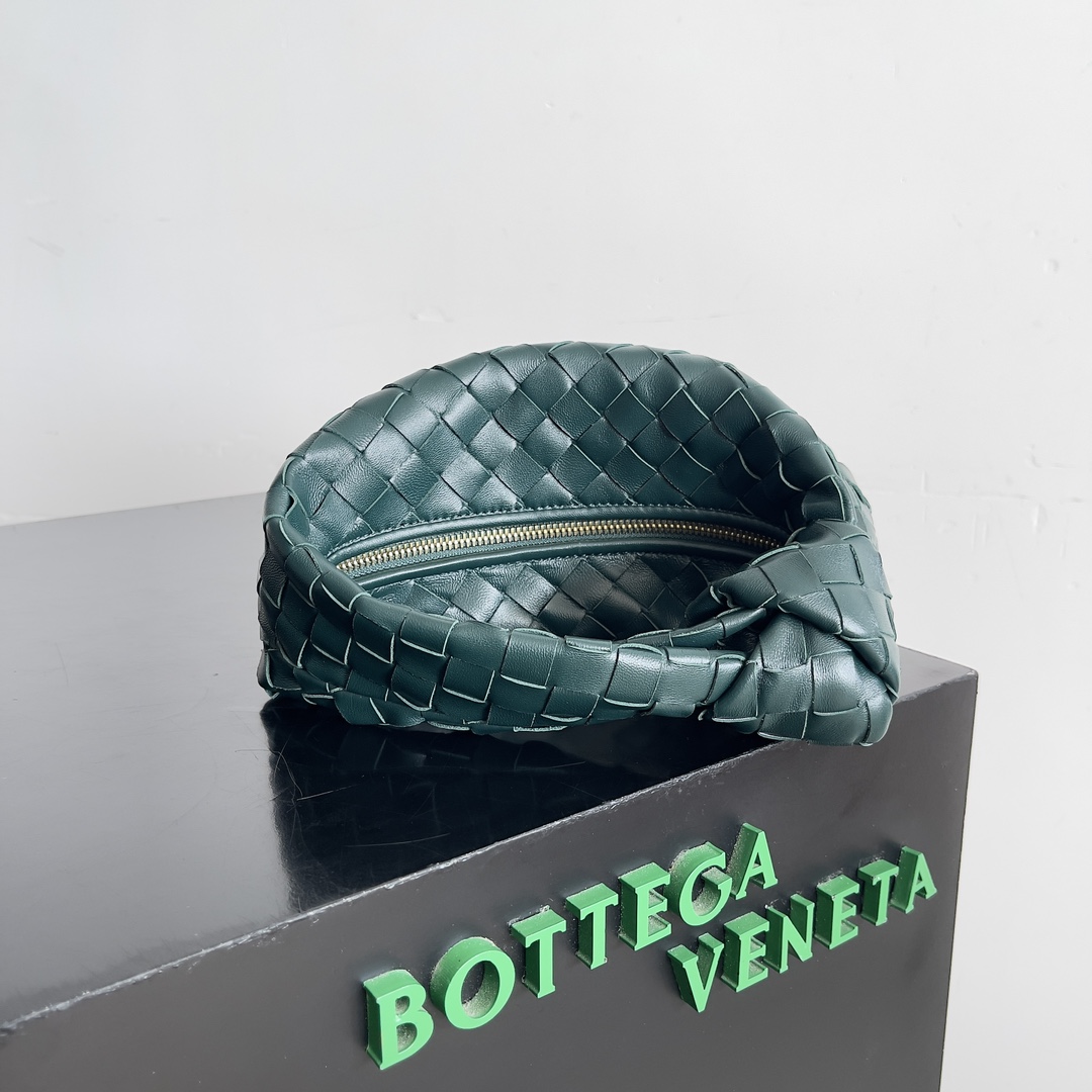 [TOP] Bottega Veneta BV Jodie Bag Teen 23*15*5cm - Emerald Green