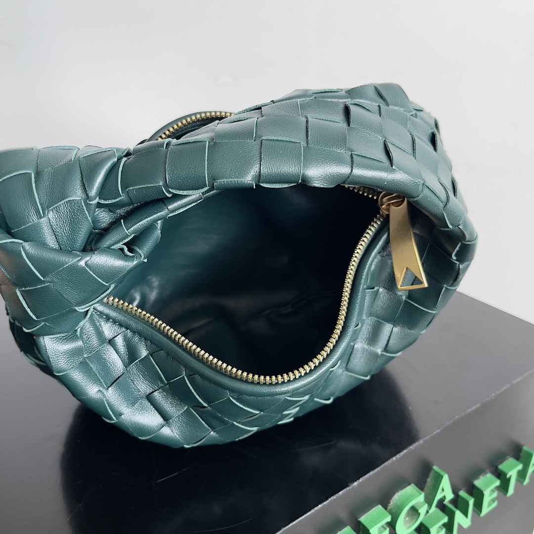 [TOP] Bottega Veneta BV Jodie Bag Teen 23*15*5cm - Emerald Green