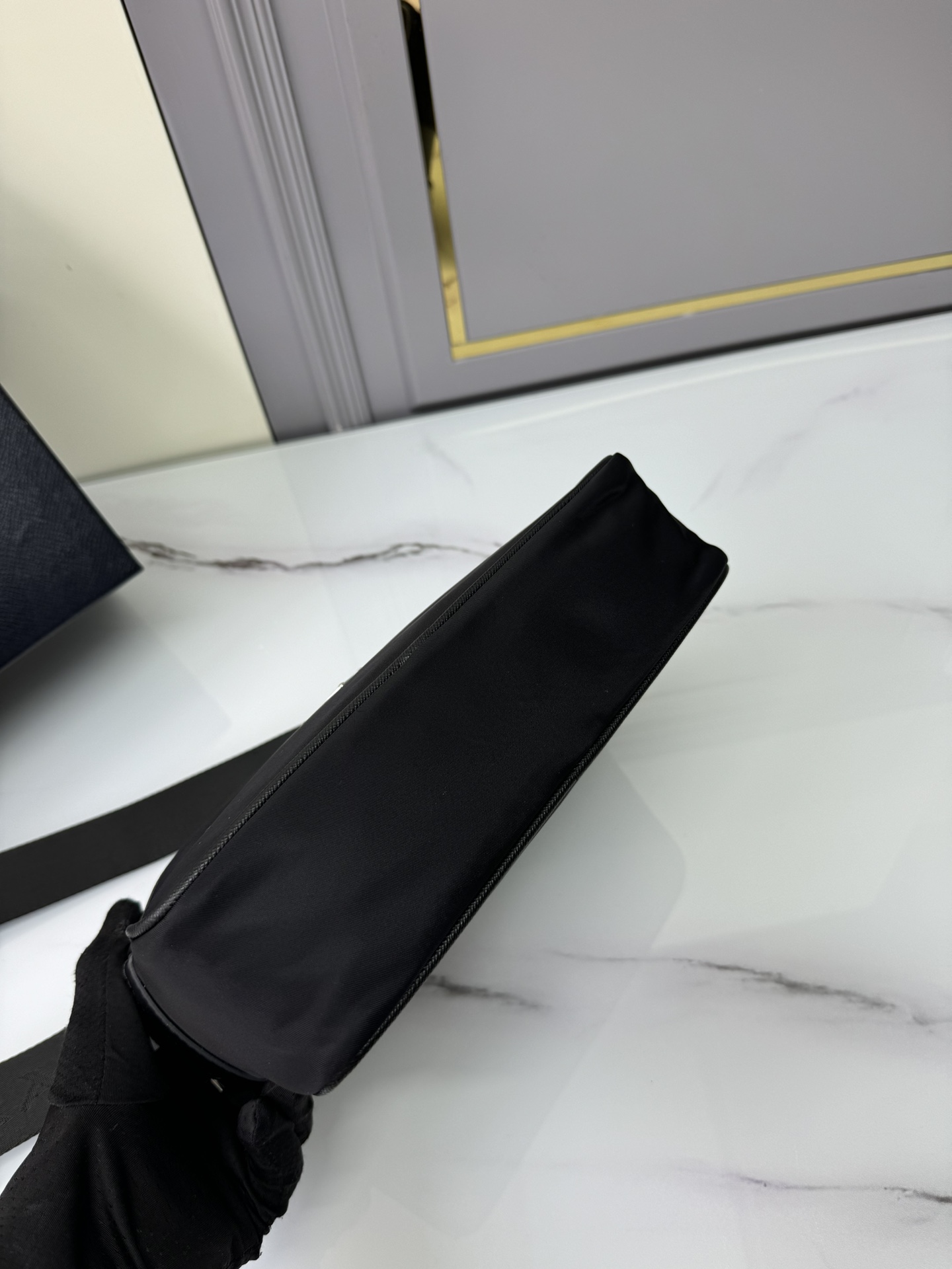 [TOP] PRADA Shoulder Bag Re-Nylon 23x16x7cm - Black