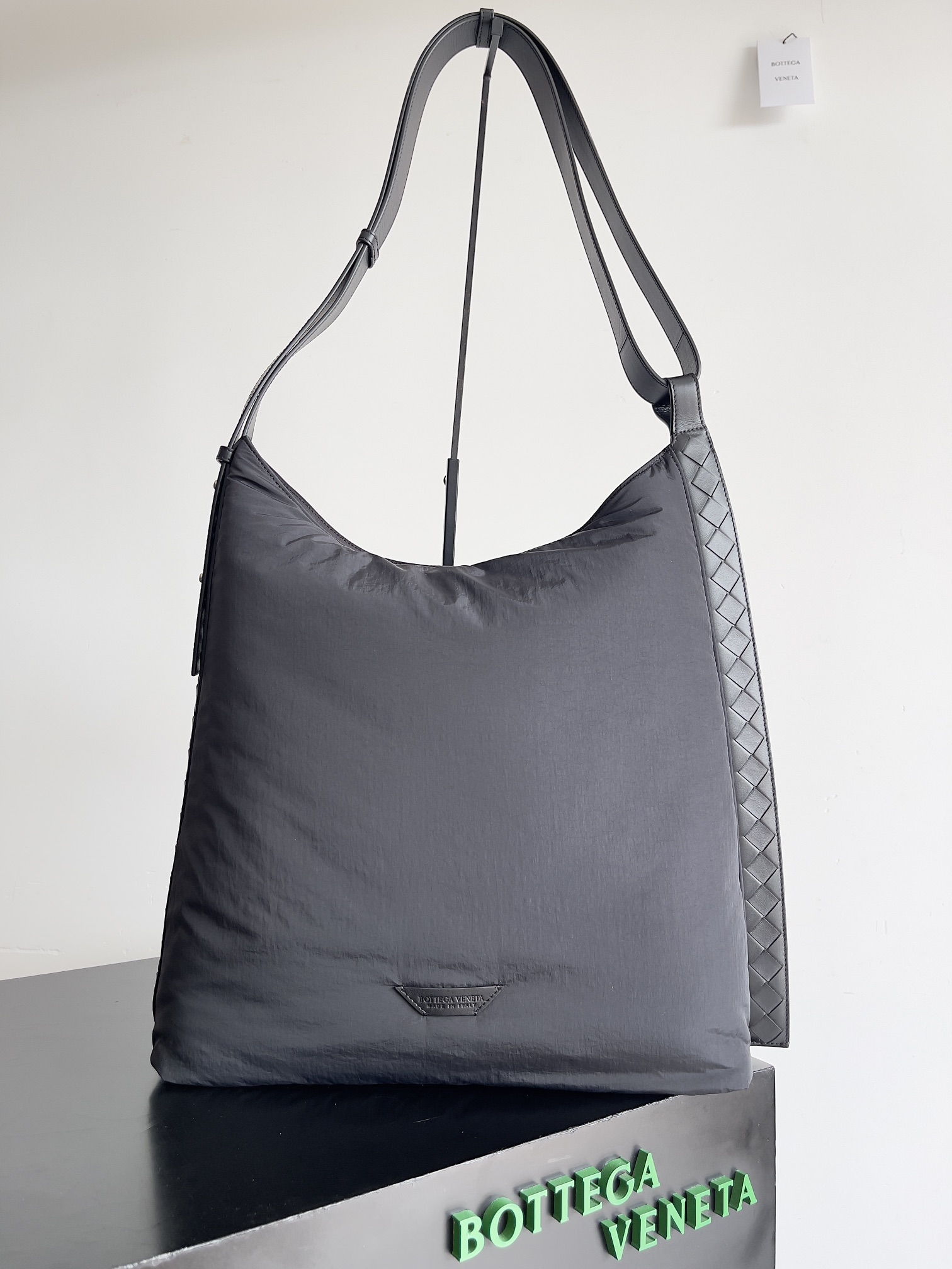 [TOP] Bottega Veneta BV Large Crossroad Hobo Bag 45x43x12cm - Gray