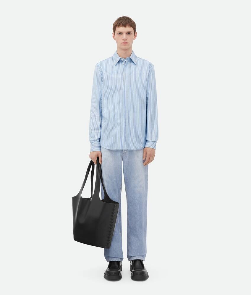 [TOP] Bottega Veneta BV Creek Tote Bag 32.5x16.5cm - Black