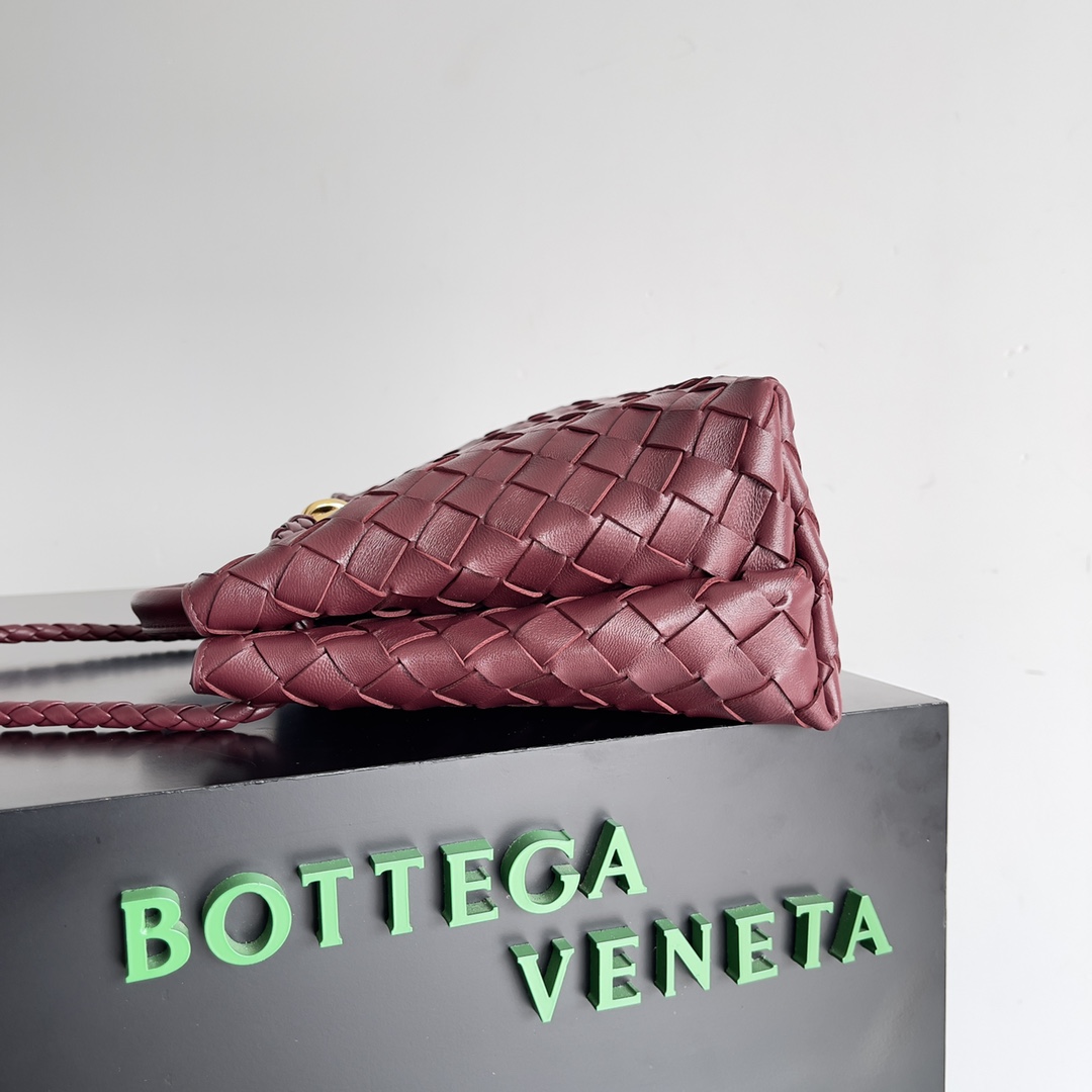 [TOP] Bottega Veneta BV Andiamo Bag 25 x 22 x 10.5 cm - Dark Red