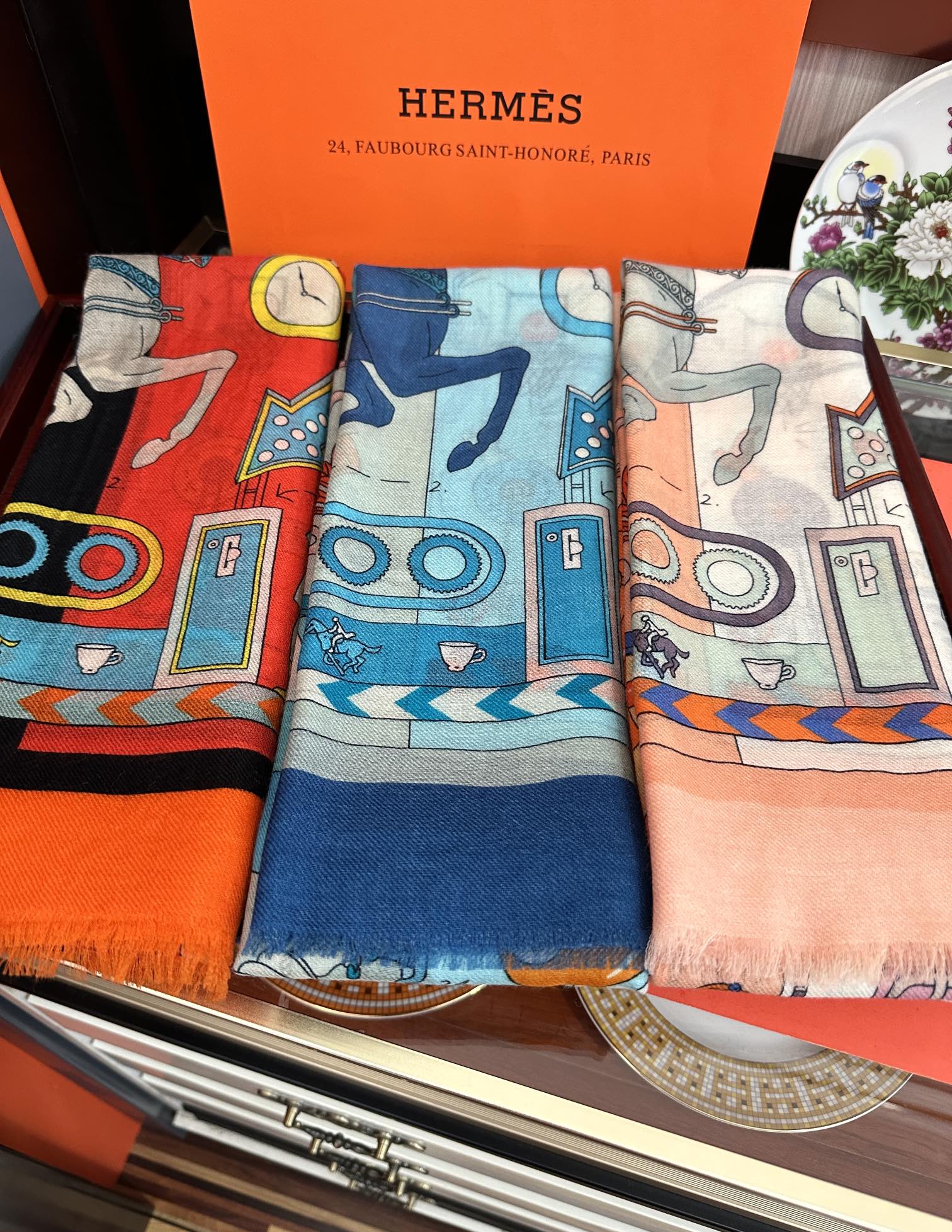 [TOP] HERMES Cashmere Scarf 100x200 cm - 3 Colors