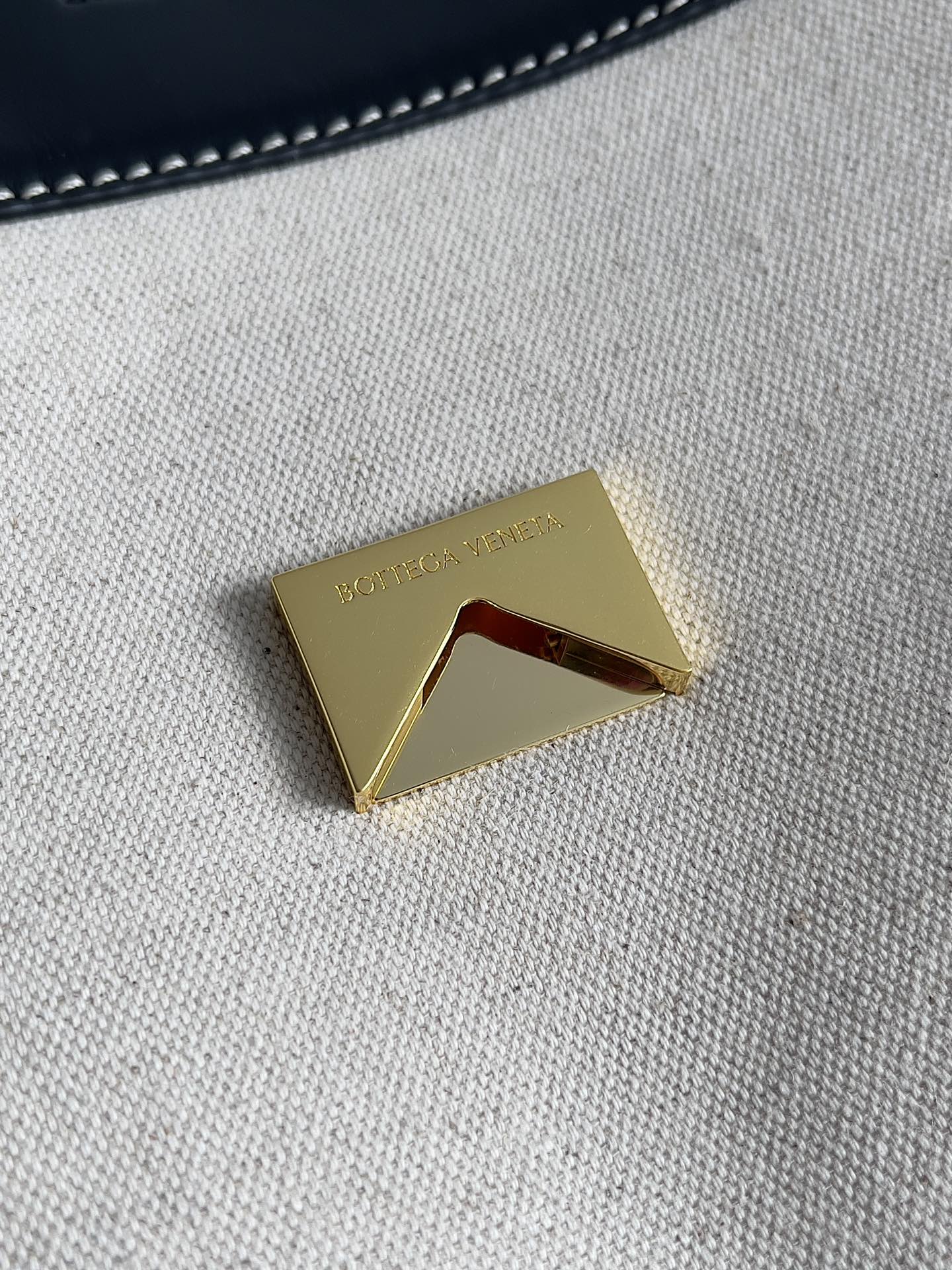 [TOP] Bottega Veneta BV Leather Canvas Tote Bag 40*48*20cm - Black & GHW/SHW