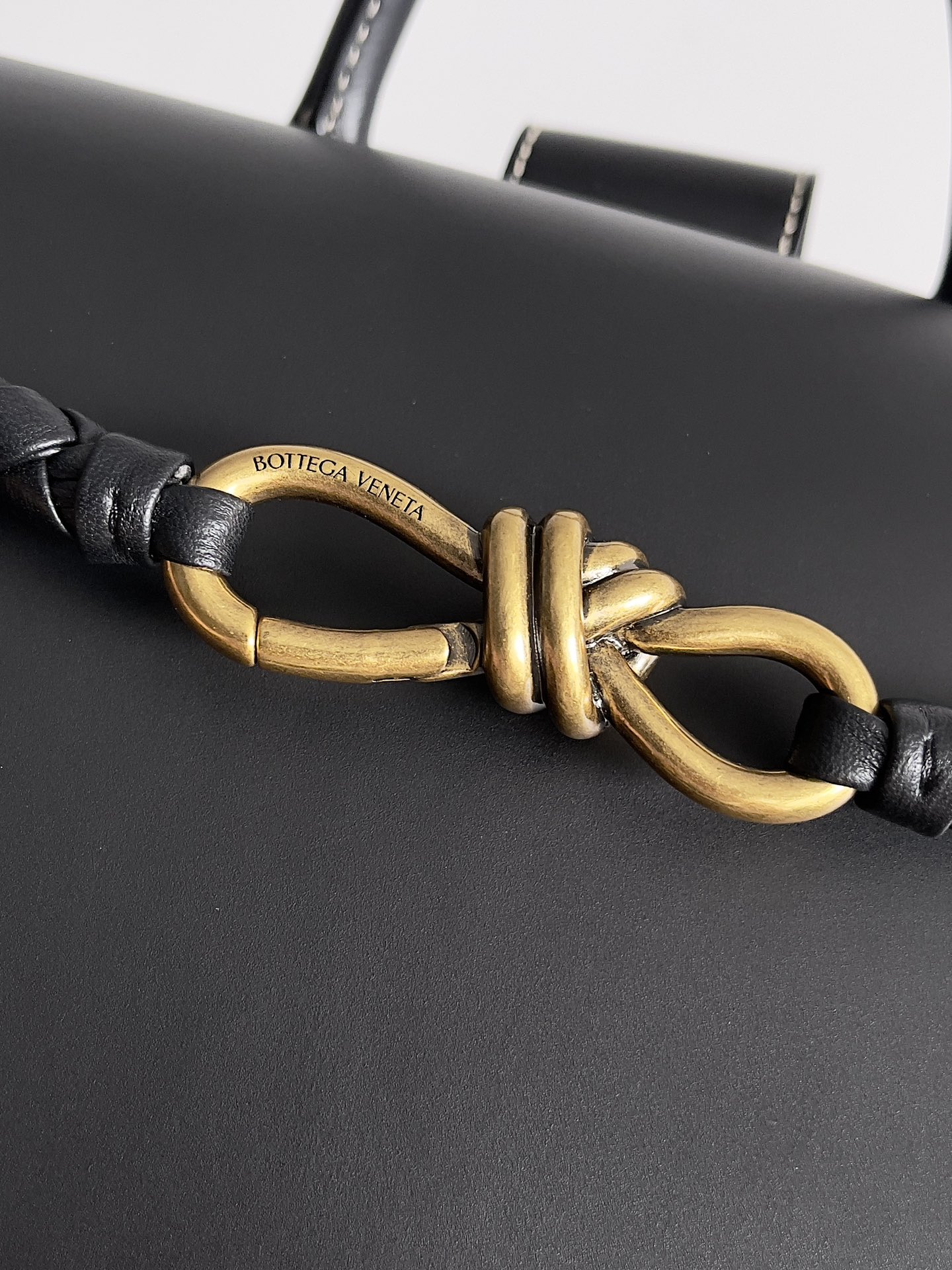 [TOP] Bottega Veneta BV Leather Canvas Tote Bag 40*48*20cm - Black & GHW/SHW