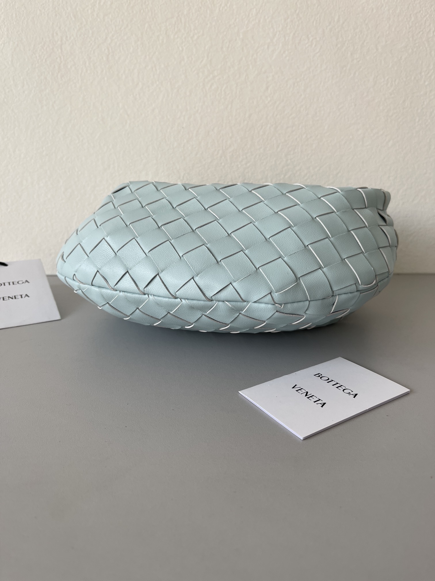 [TOP] Bottega Veneta BV Jodie Bag Teen 23*15*5cm - Light Blue