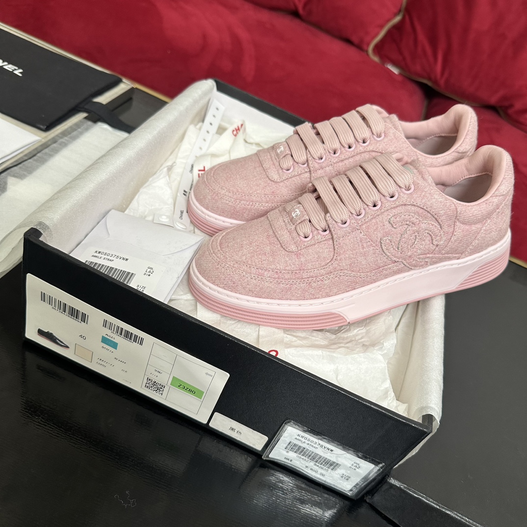 [TOP] CHANEL CC Thick-soled Sneakers - 4 Color