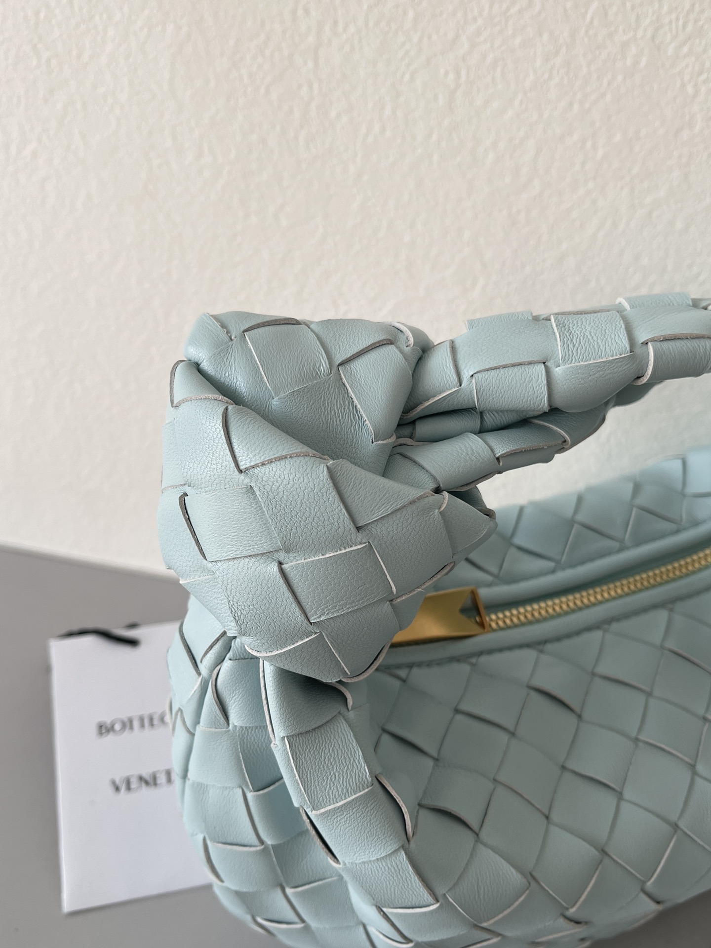 [TOP] Bottega Veneta BV Jodie Bag Teen 23*15*5cm - Light Blue