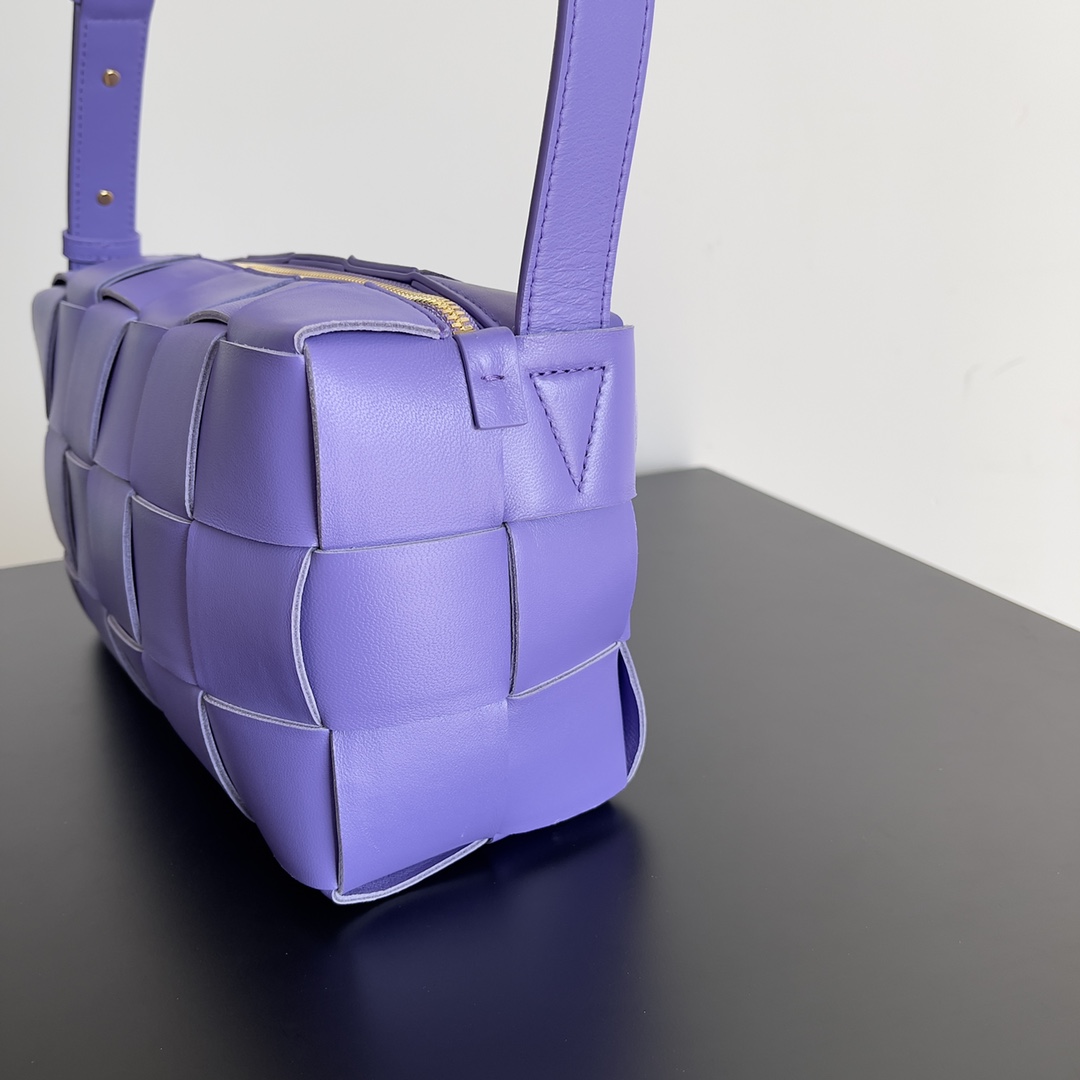 [TOP] Bottega Veneta BV Brick Cassette Bag 24x14x10cm - Purple