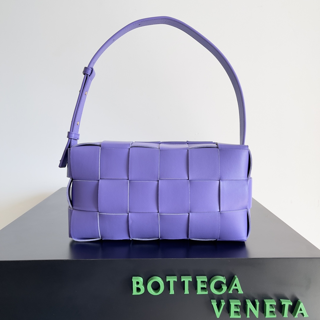 [TOP] Bottega Veneta BV Brick Cassette Bag 24x14x10cm - Purple