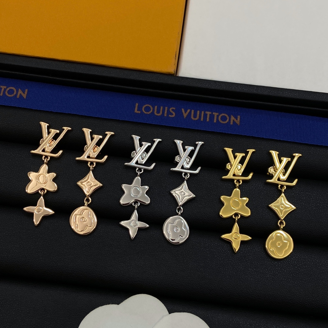 [TOP] Louis Vuitton LV Earrings - 3 Colour