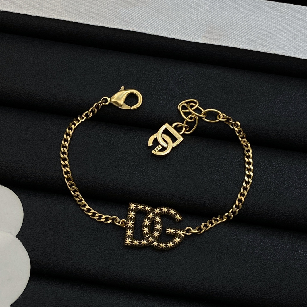 [TOP] Dolce & Gabbana D&G Earrings +Necklaces+Bracelets - Gold