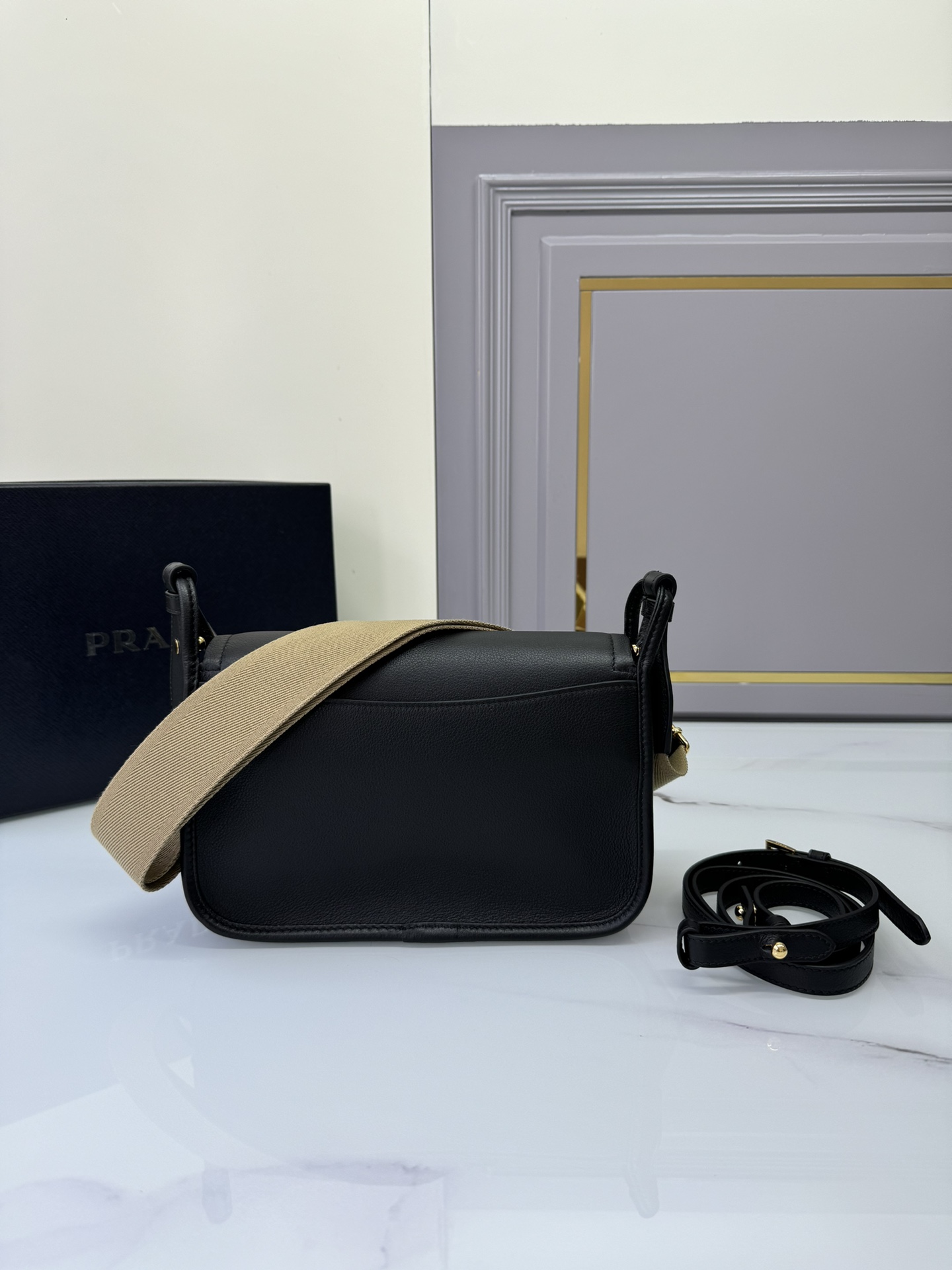 [TOP] PRADA Shoulder Strap Bag With Cowhide 24*15*8cm - 4 Colour