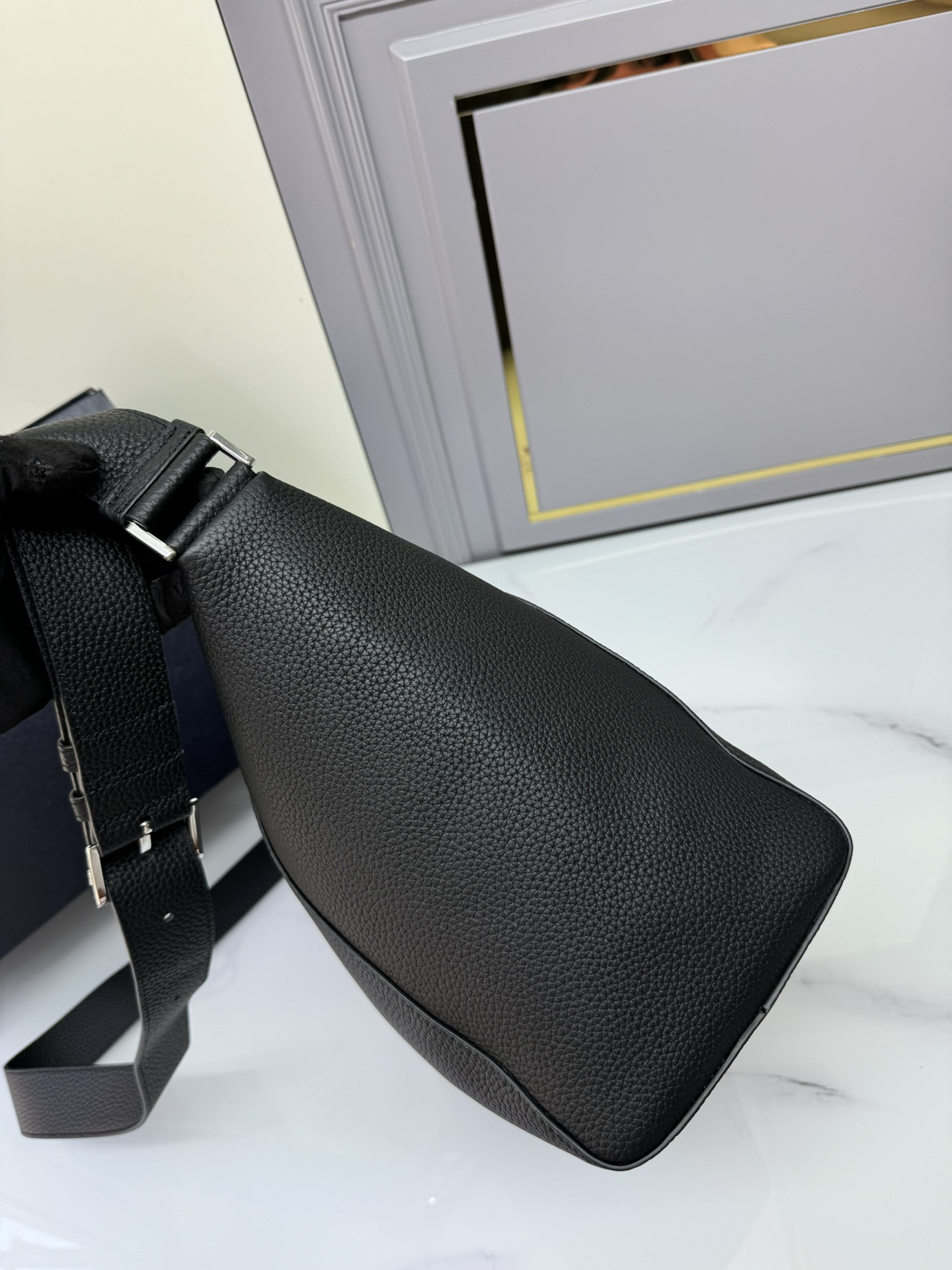 [TOP] PRADA Leather Fabric Messenger Bag 22*22*12cm/30*27.5*14cm - 2 Colour