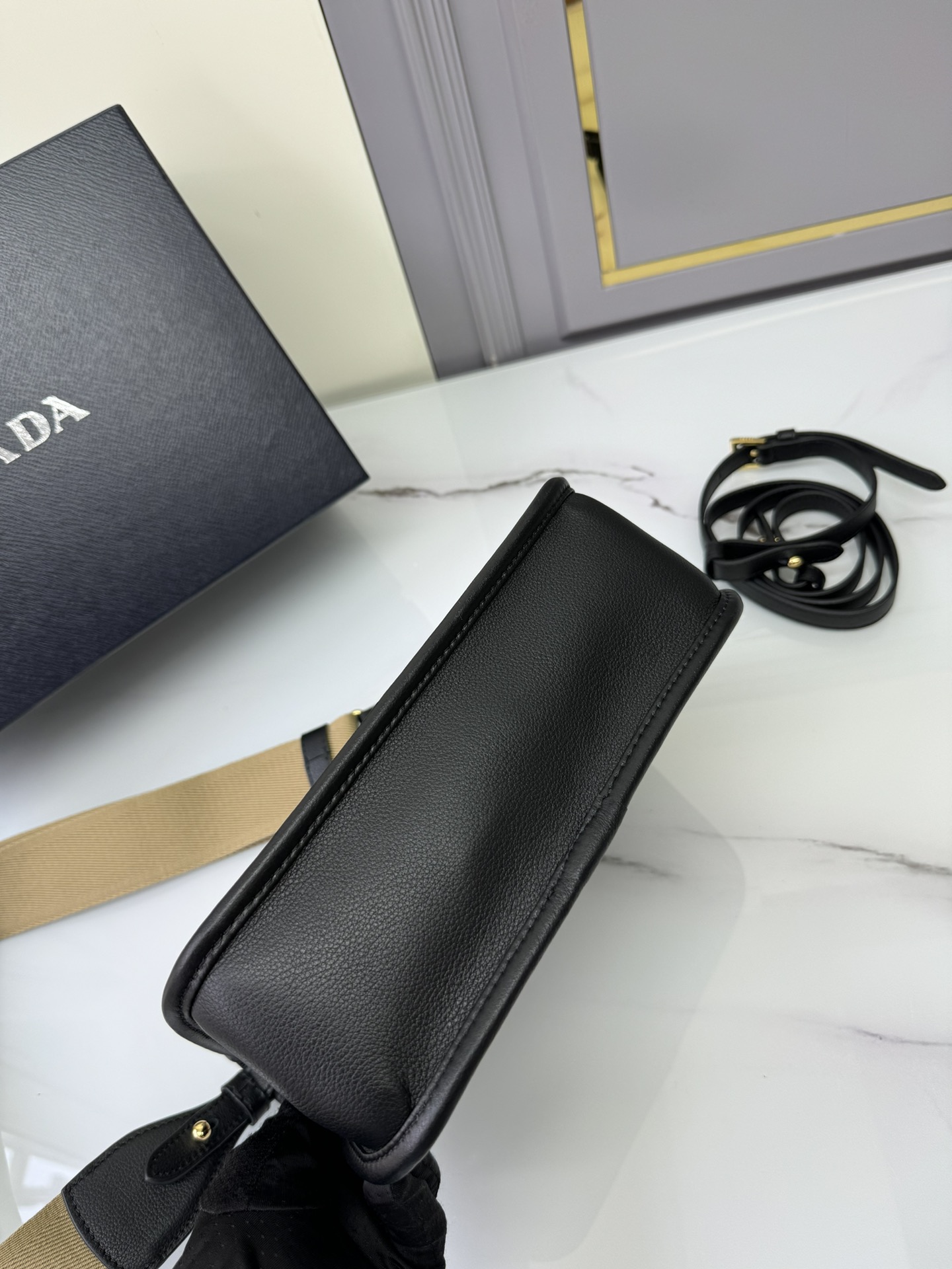 [TOP] PRADA Shoulder Strap Bag With Cowhide 24*15*8cm - 4 Colour