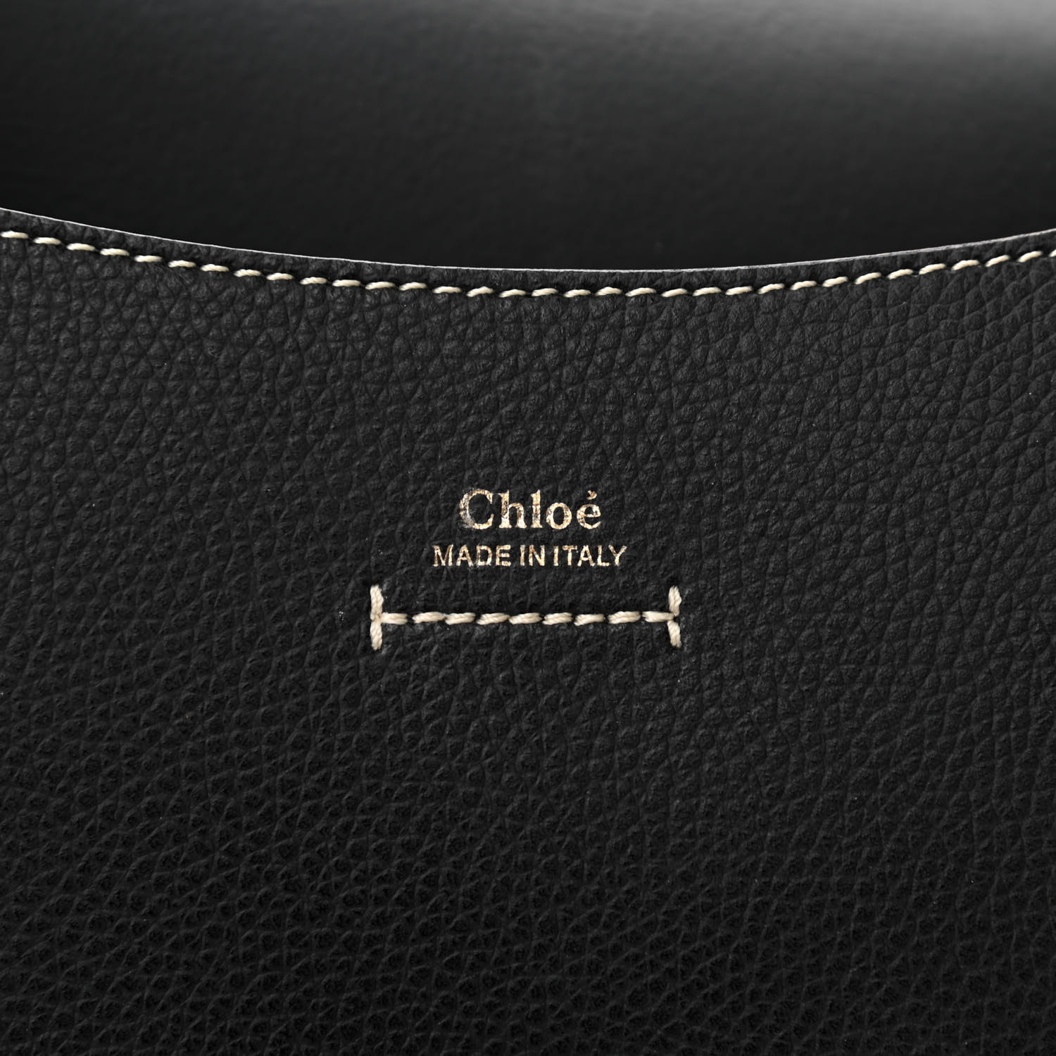 [TOP] Chloe Grained Calfskin Small Darryl Saddle Crossbody Bag 20×19×7 cm - Black