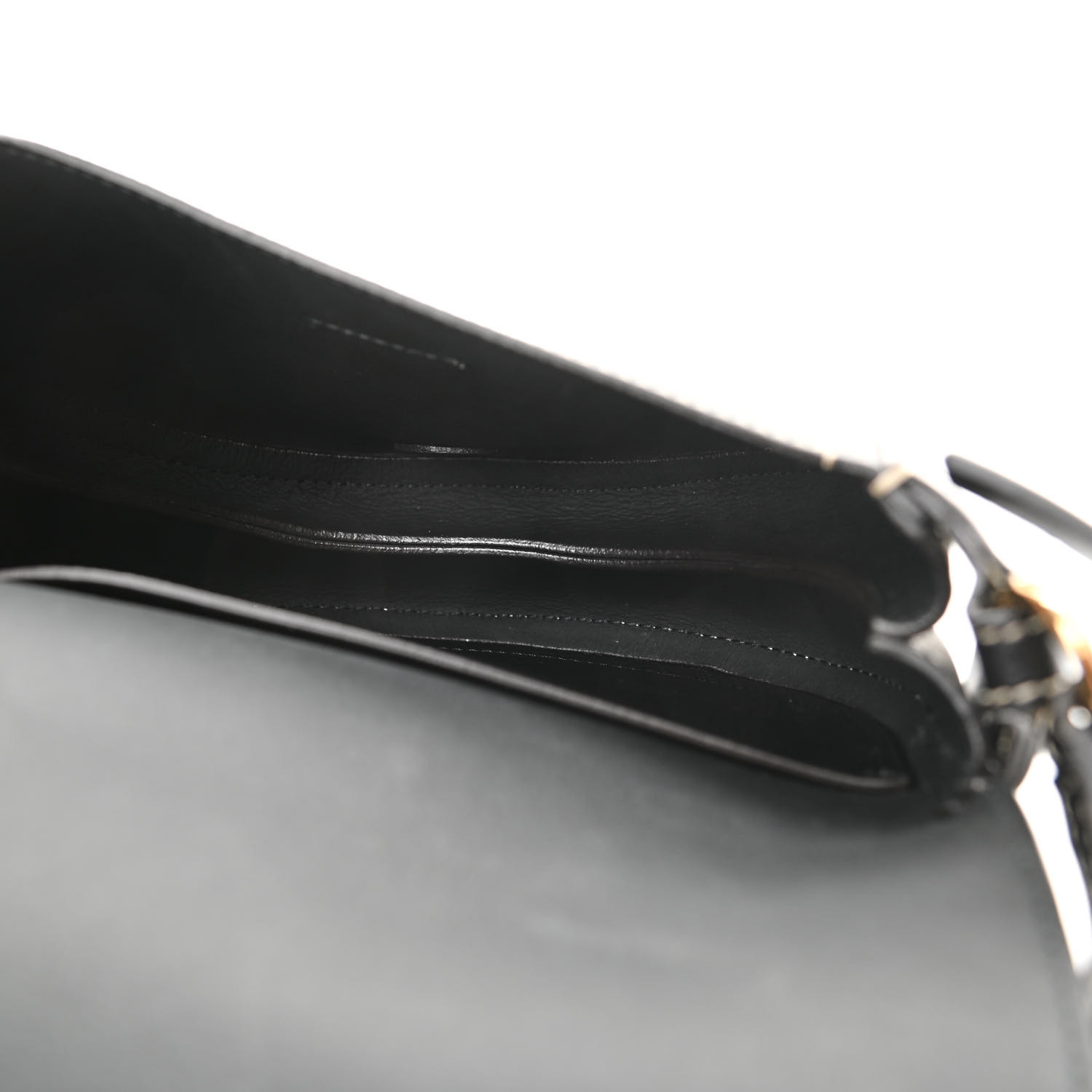 [TOP] Chloe Grained Calfskin Small Darryl Saddle Crossbody Bag 20×19×7 cm - Black